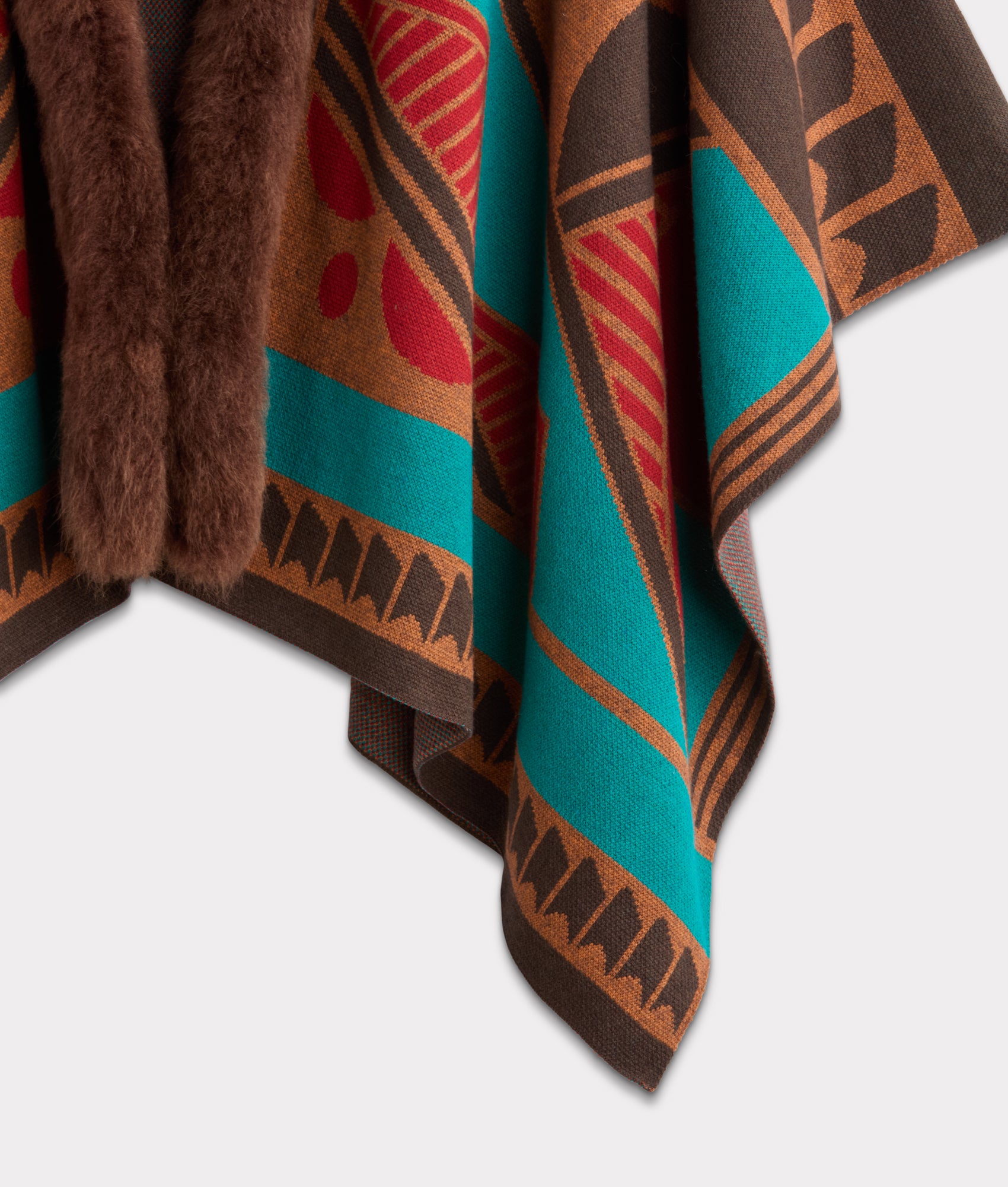 Alpaca Cape With Fur :: Multi - Image 7