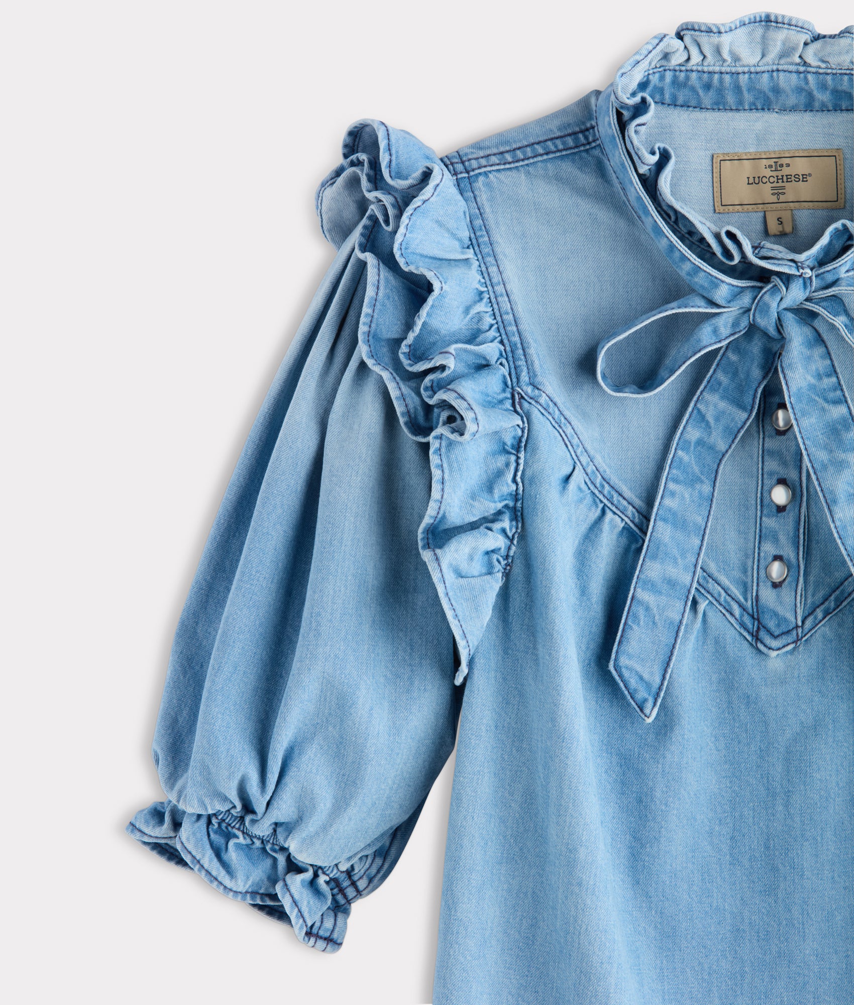 Corlee Denim Blouse :: Blue Bird - Image 5