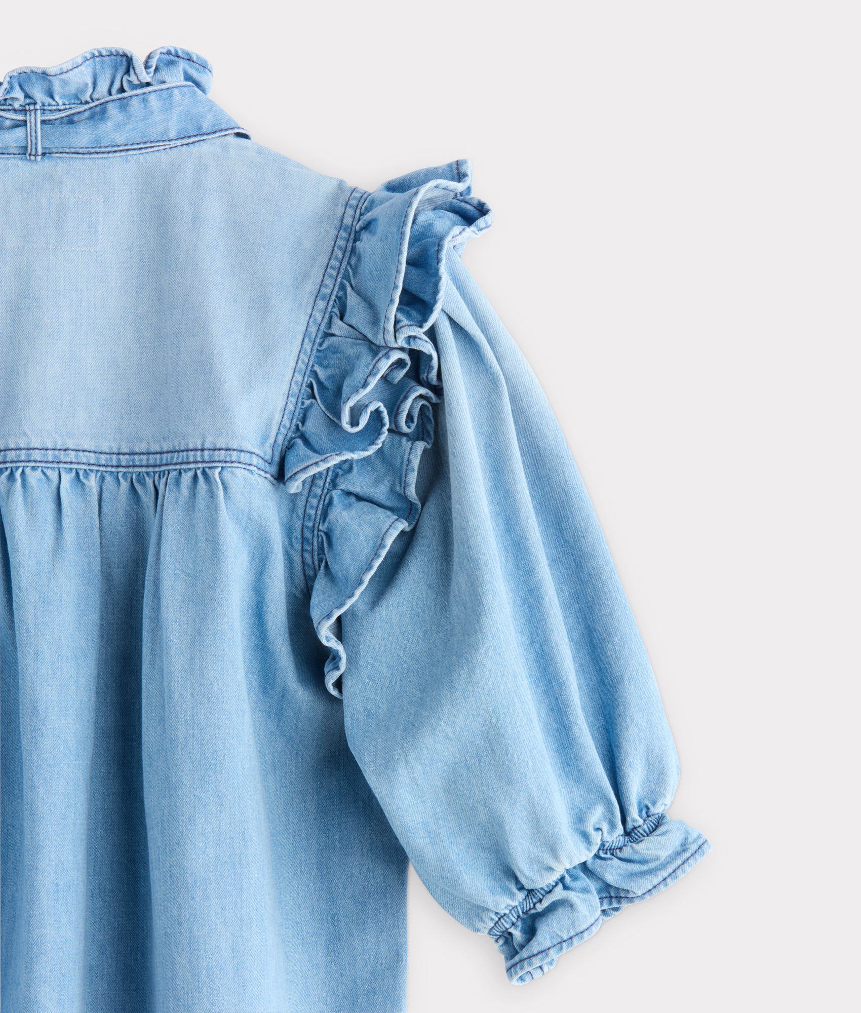Corlee Denim Blouse :: Blue Bird - Image 7