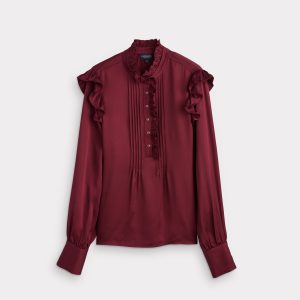 Lourdes Blouse :: Black Cherry