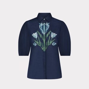 Lela Rose x Lucchese Skylark :: Navy