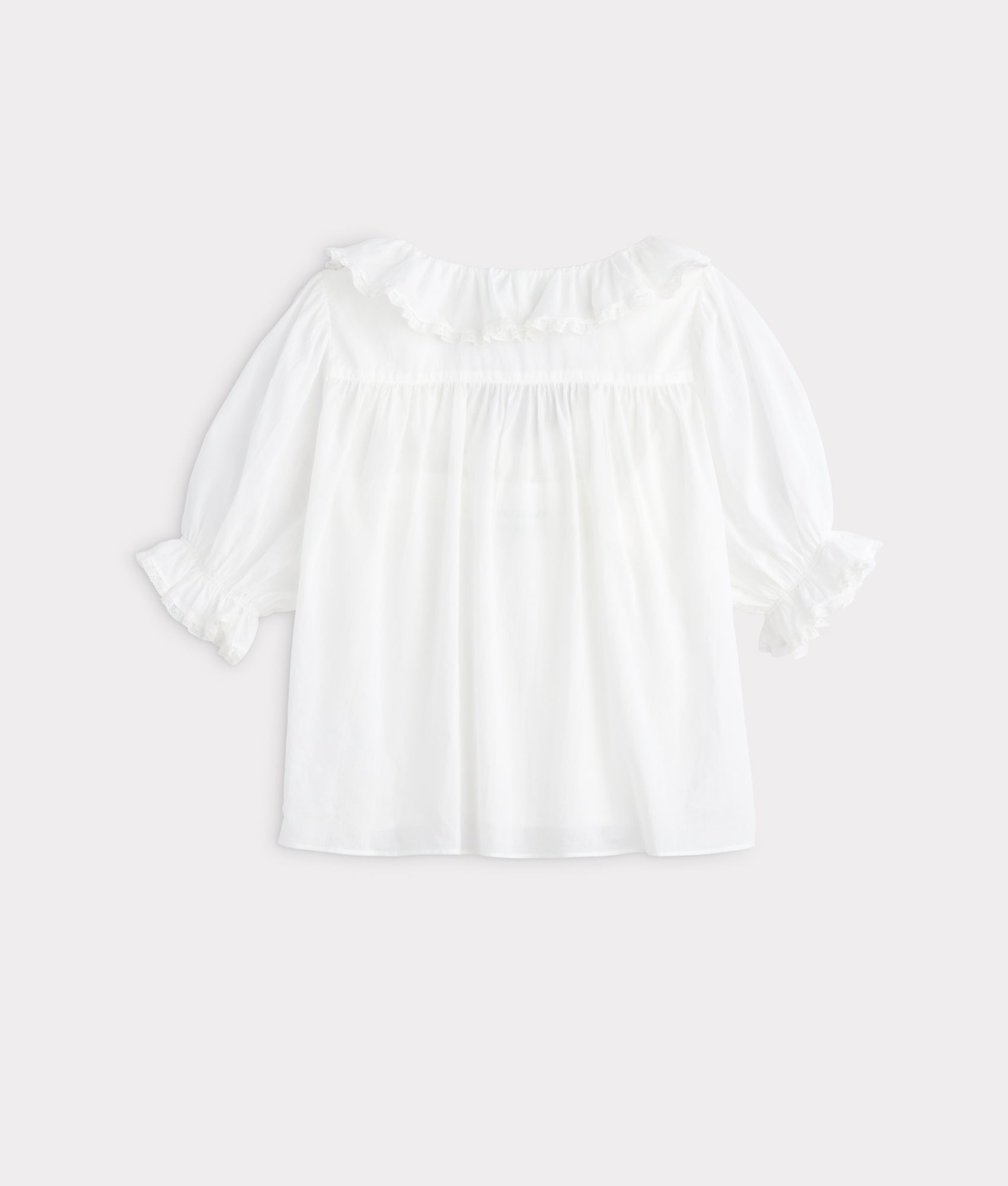 Belle Ruffle Blouse :: White - Image 3