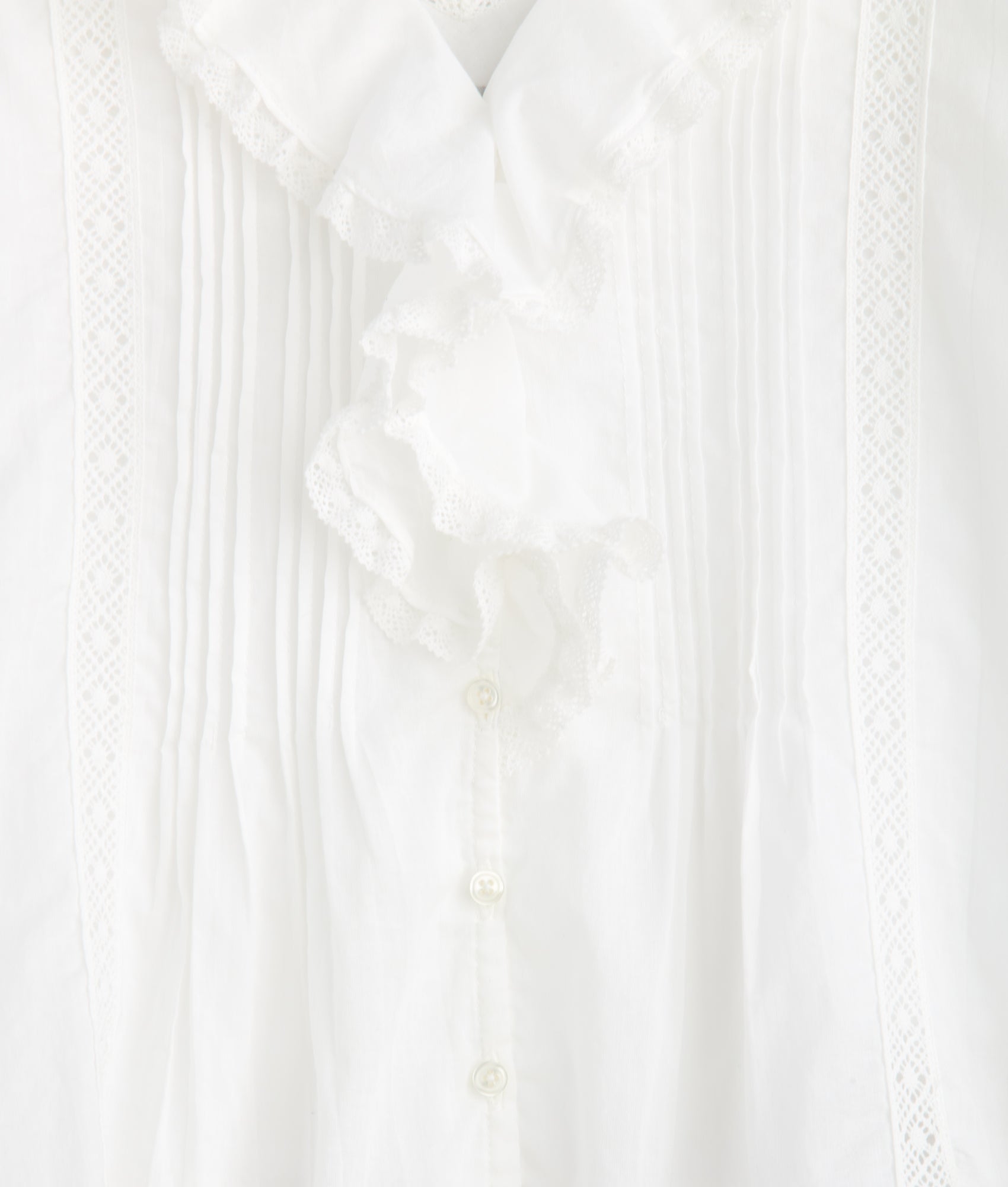 Belle Ruffle Blouse :: White - Image 4