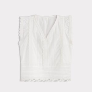Sutton Pintuck Blouse :: White