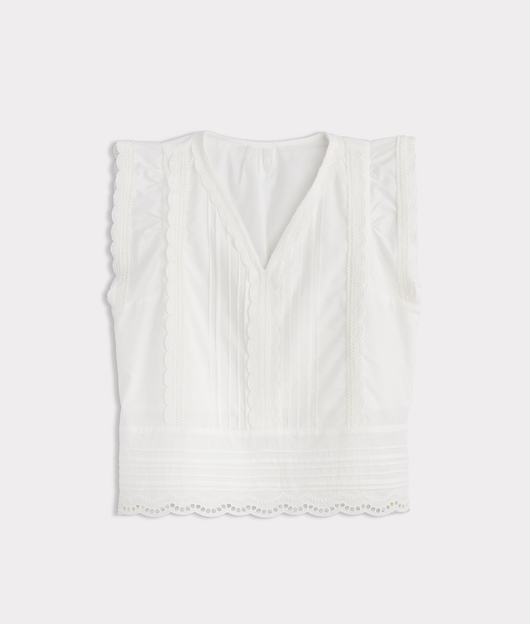 Sutton Pintuck Blouse :: White
