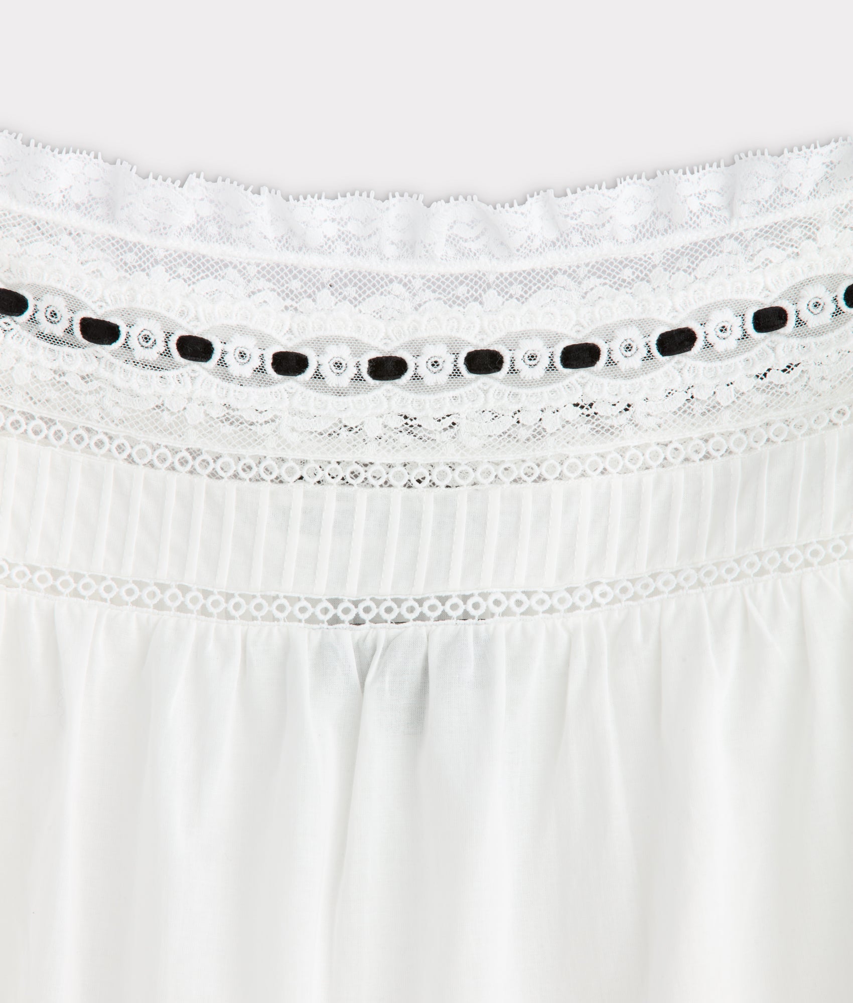 Arabella Bow Blouse :: White And Black - Image 6