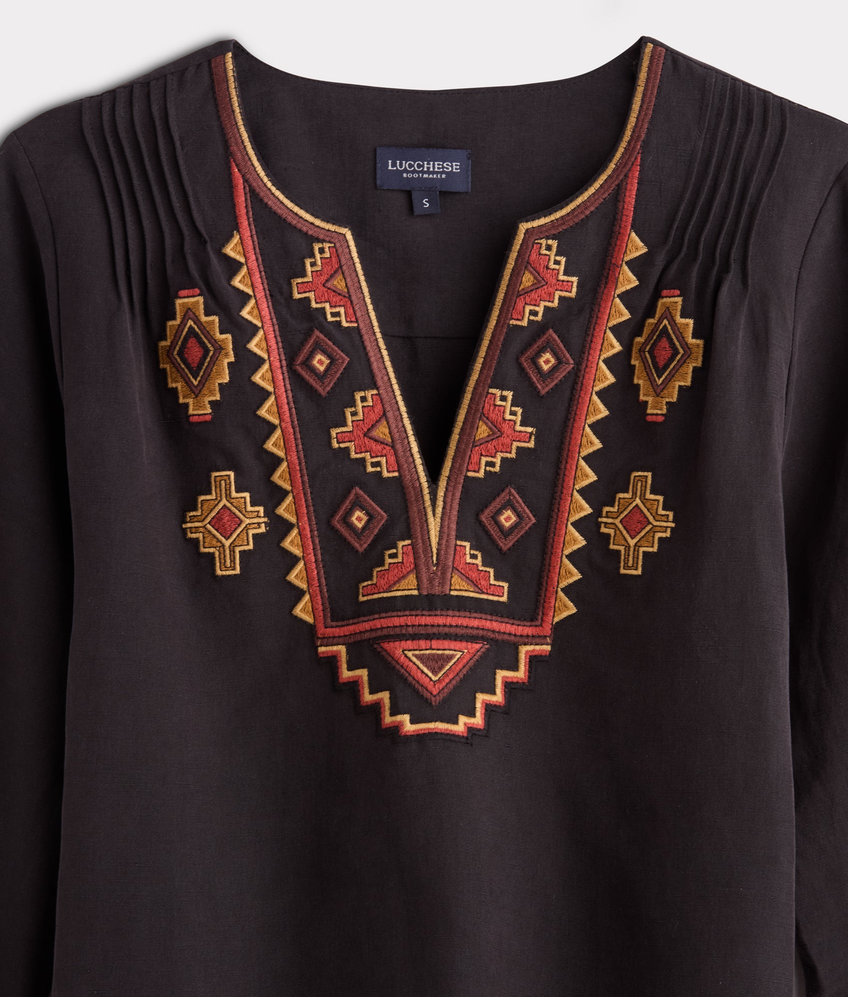 Tala Embroidered Shirt :: Black - Image 7