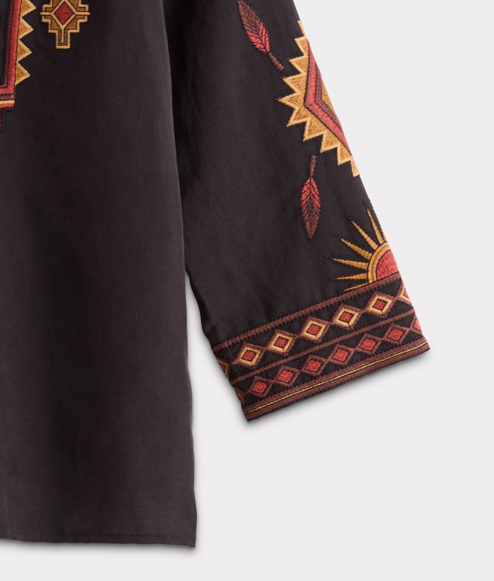 Tala Embroidered Shirt :: Black - Image 6