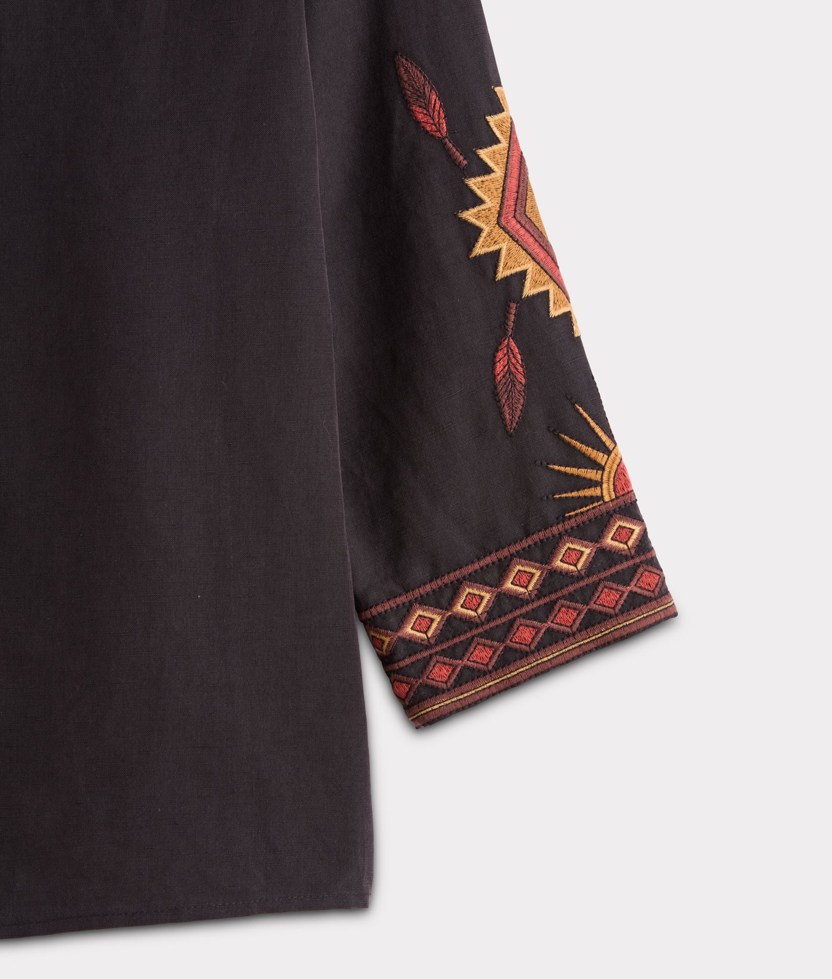 Tala Embroidered Shirt :: Black - Image 8