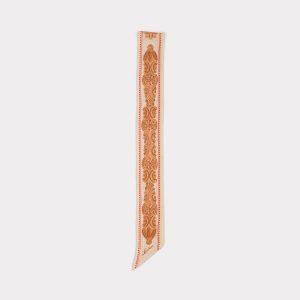 Scroll Silk Twilly :: Blush