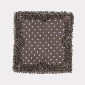 Cashmere Paisley Bandana :: Grey