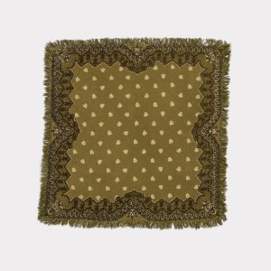 Cashmere Paisley Bandana :: Green