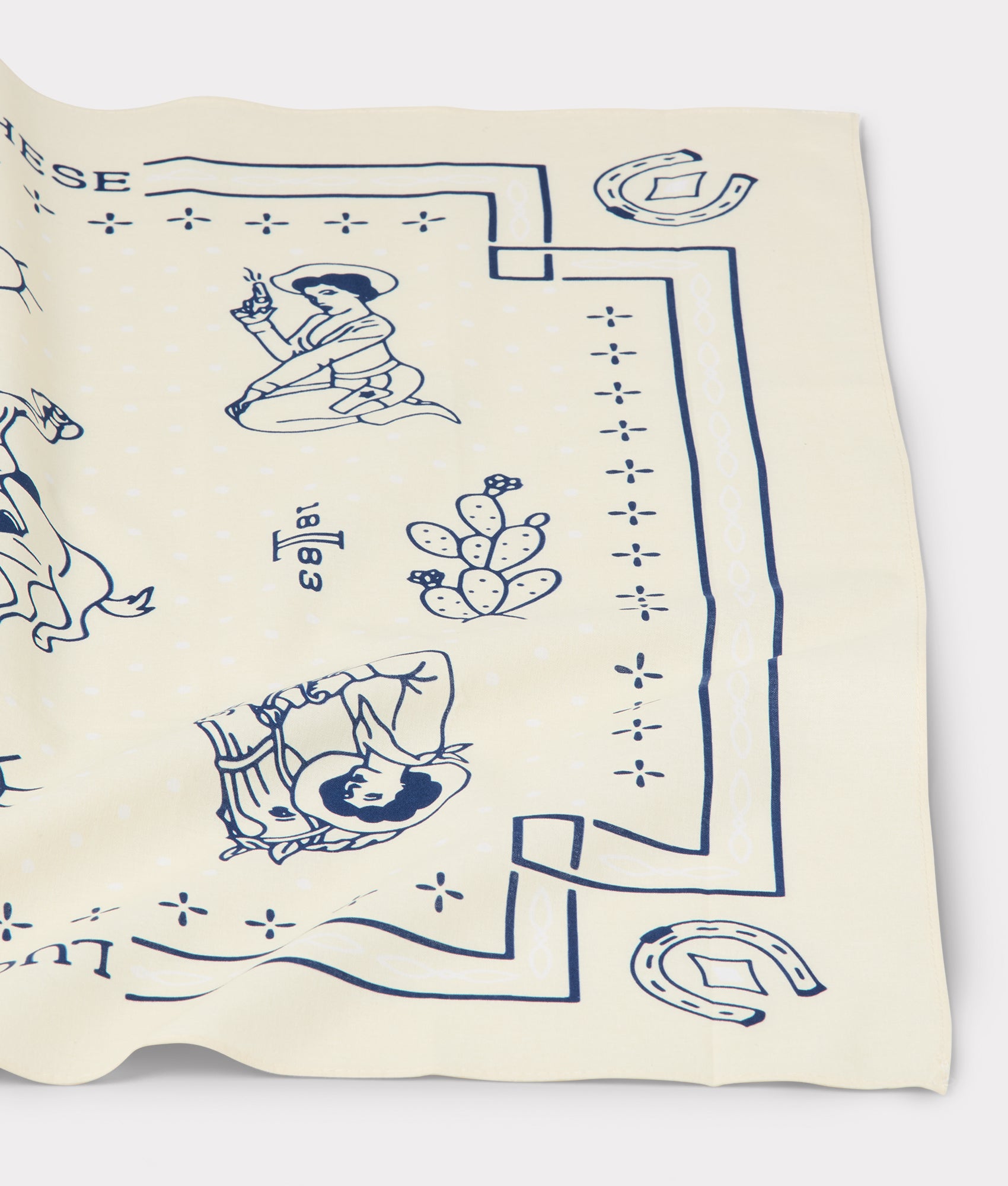 Bleacher Bandana :: Navy/White - Image 2