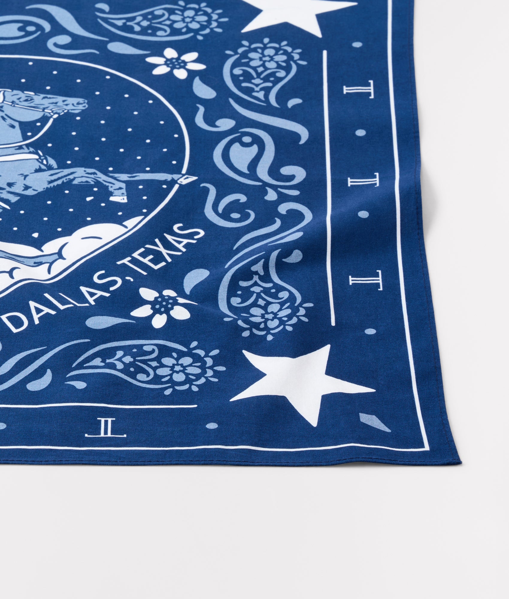 Dallas Bronc Bandana :: Navy - Image 4