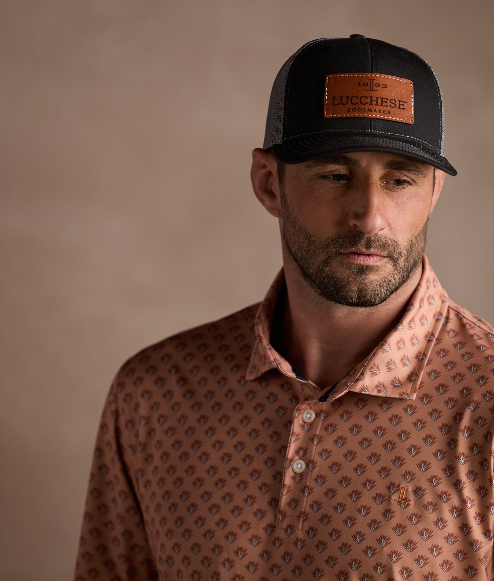 Lucchese Golf Polo :: Rust - Image 9