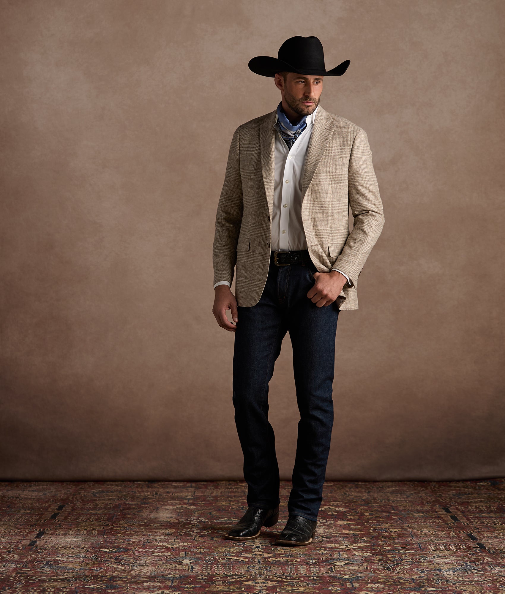 Lucchese Sport Coat :: Oatmeal - Image 13
