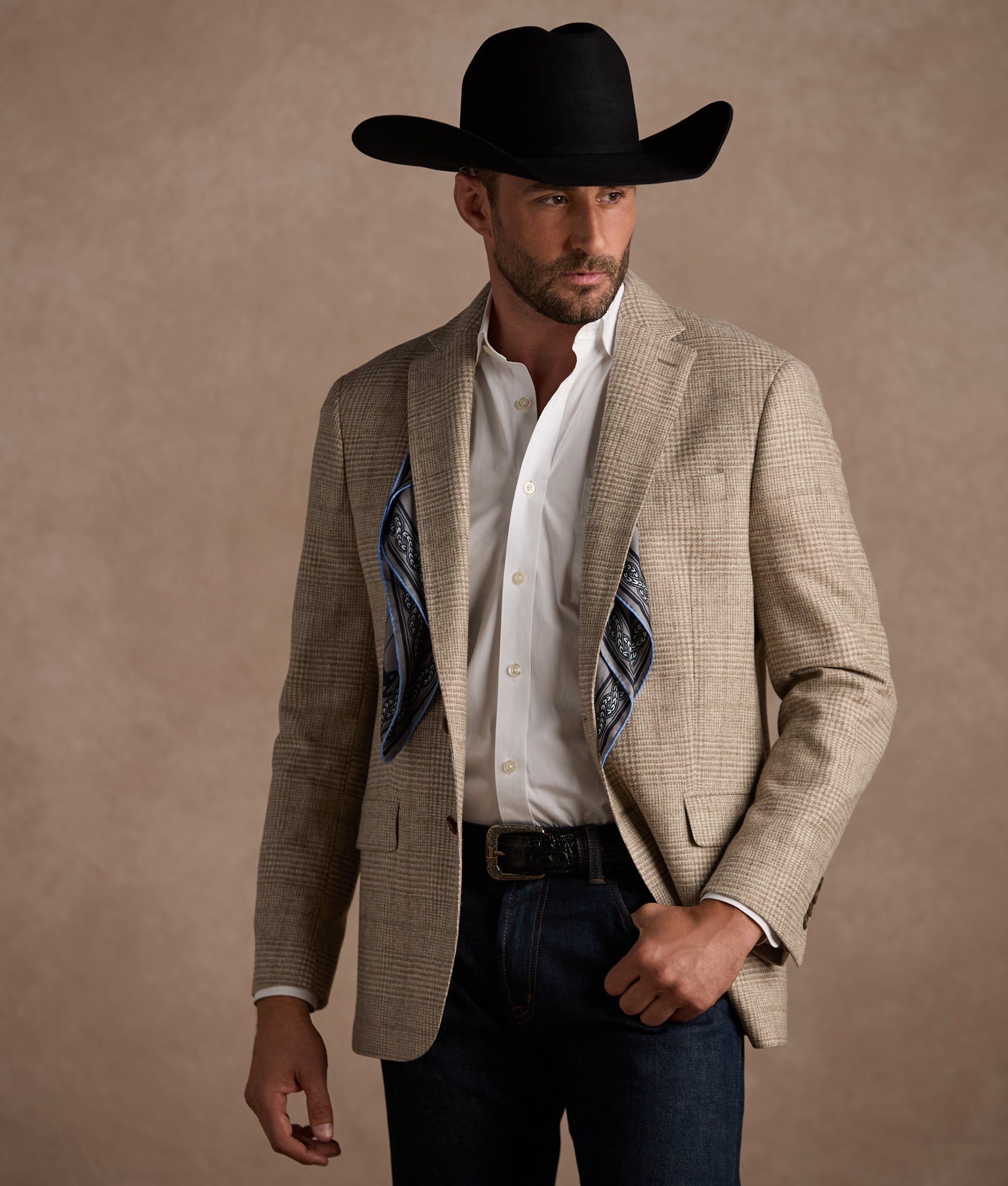 Lucchese Sport Coat :: Oatmeal - Image 3