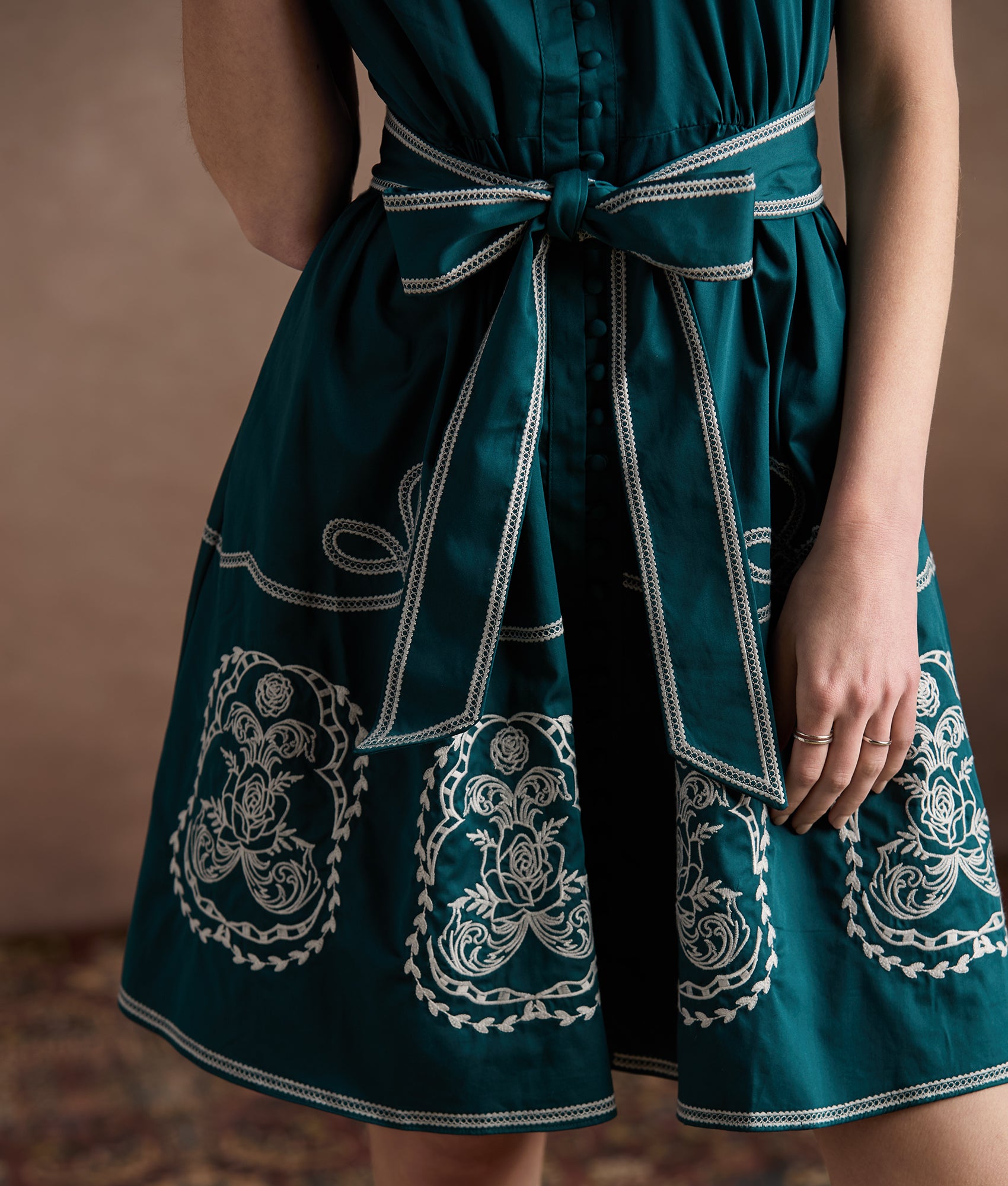 Cassidy Flutter Dress :: Ocean - Image 5