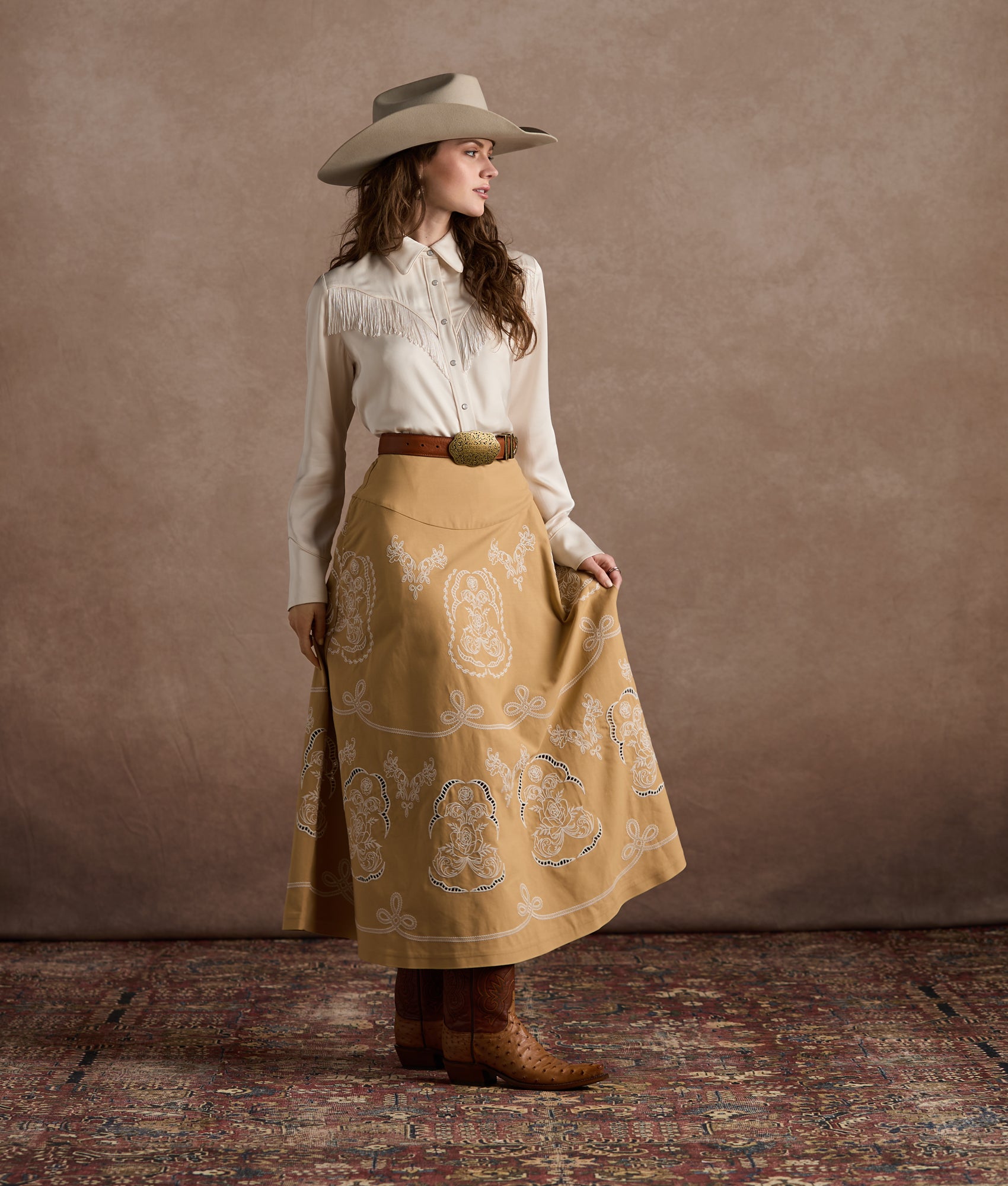 Clara Skirt :: Tan - Image 3