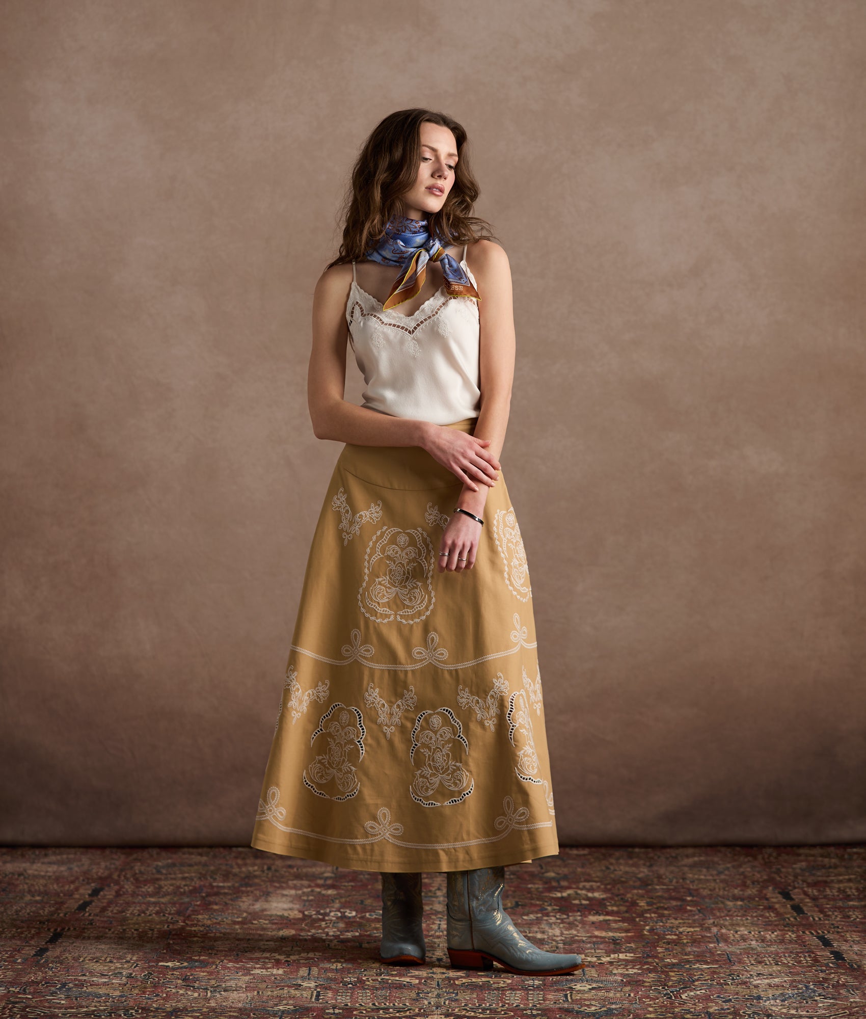 Clara Skirt :: Tan - Image 2