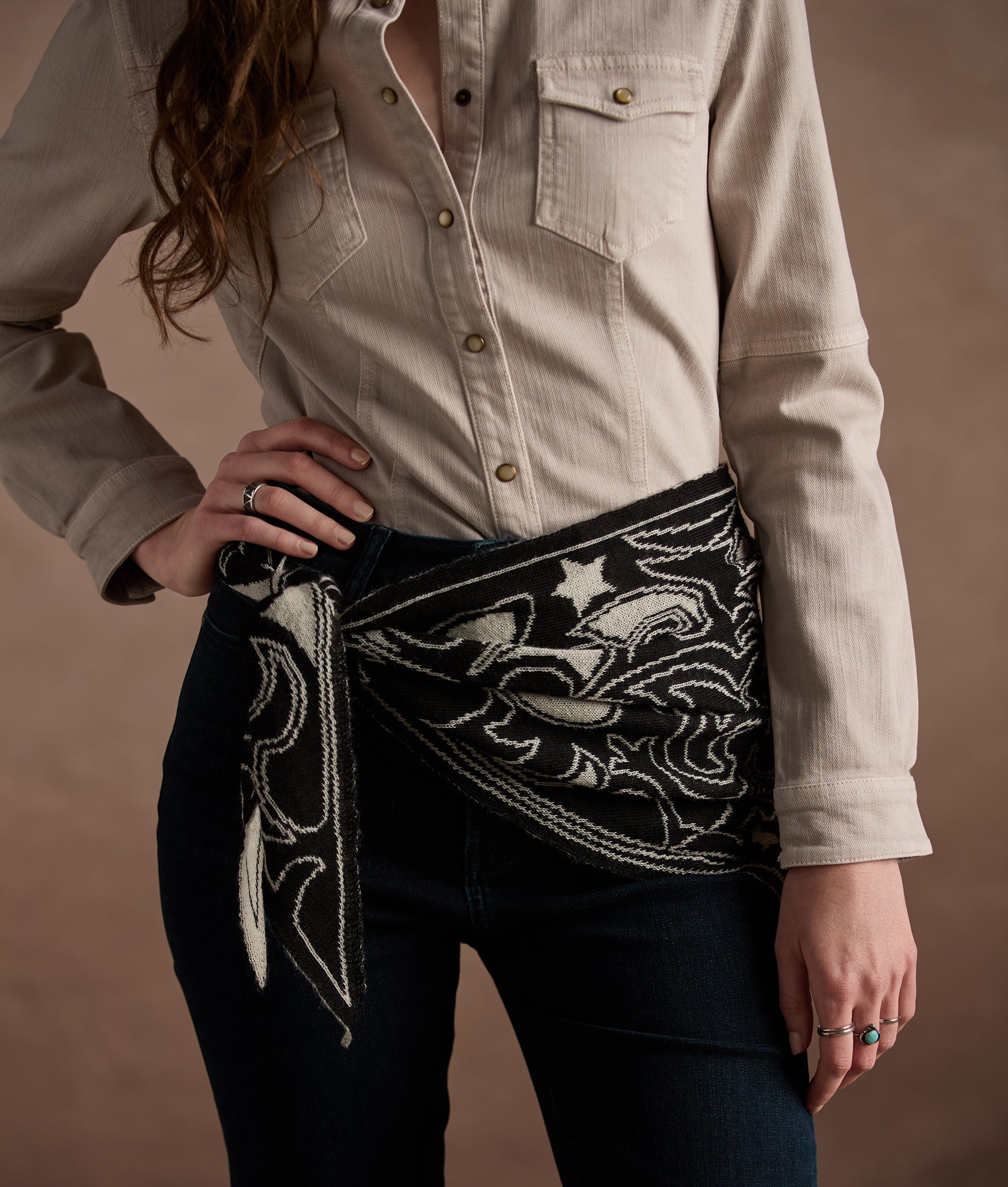 Women's Roper Denim Shirt :: Grey - Image 5