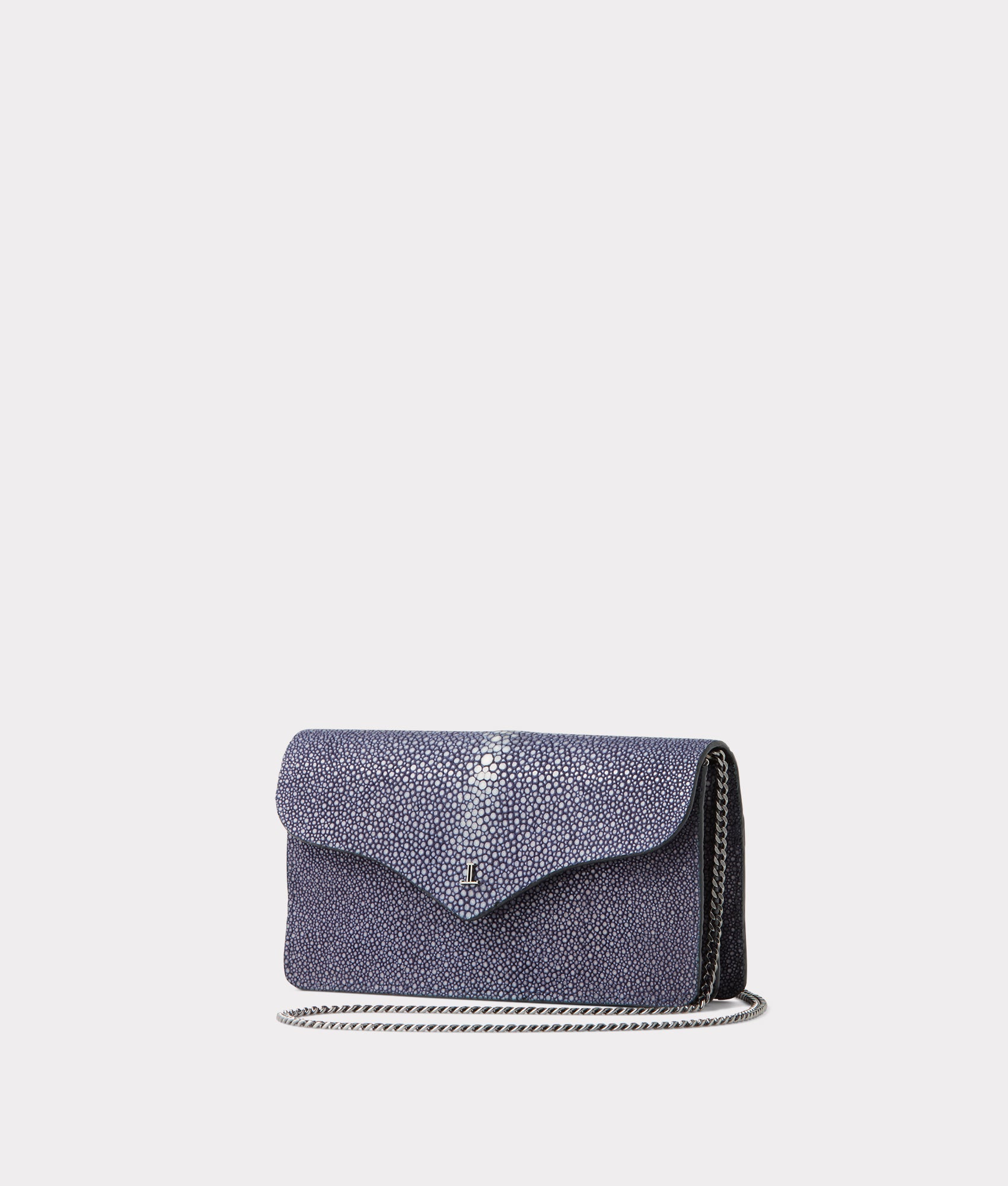 Donna Exotic Long Wallet On A Chain :: Navy