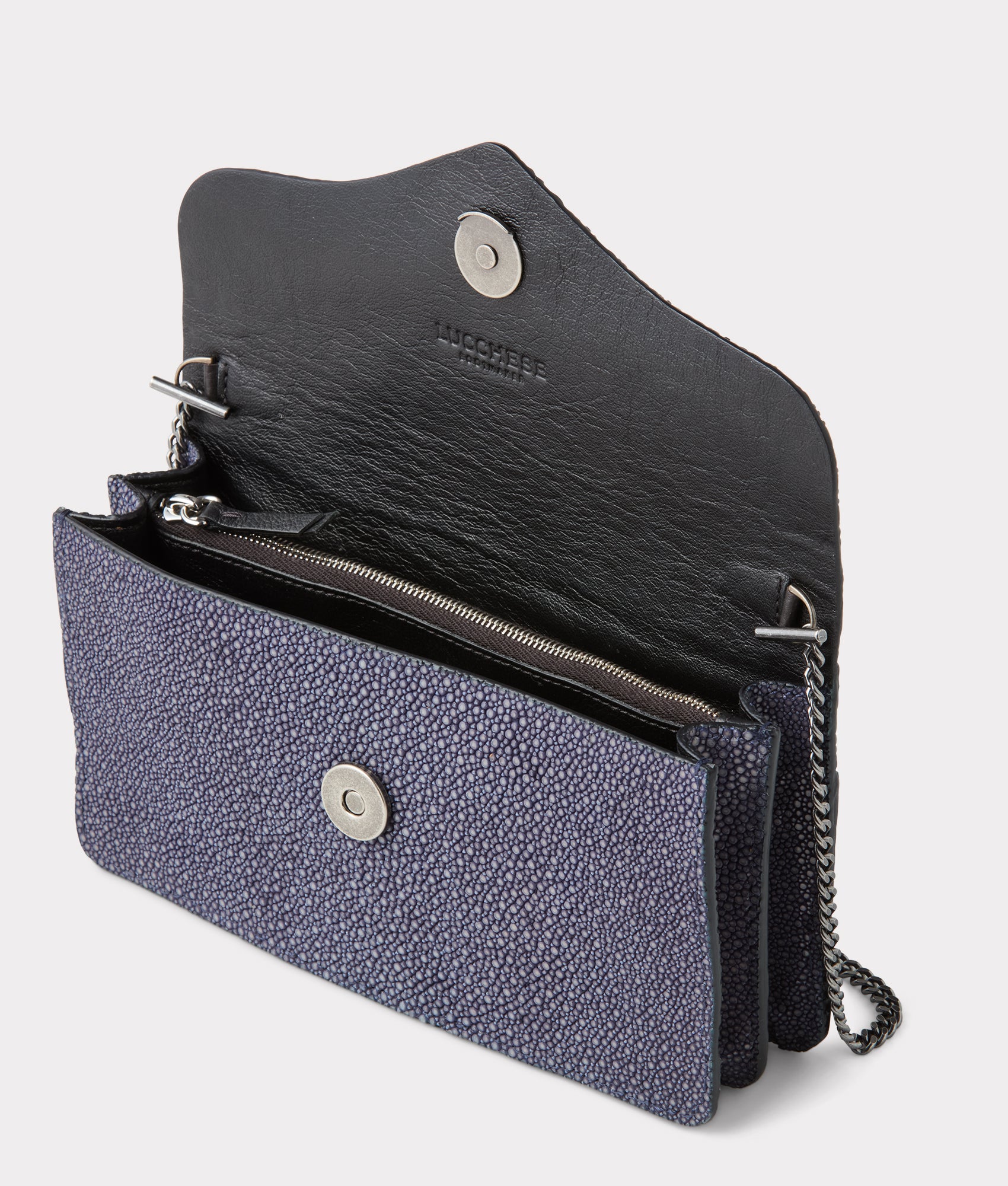 Donna Exotic Long Wallet On A Chain :: Navy - Image 9