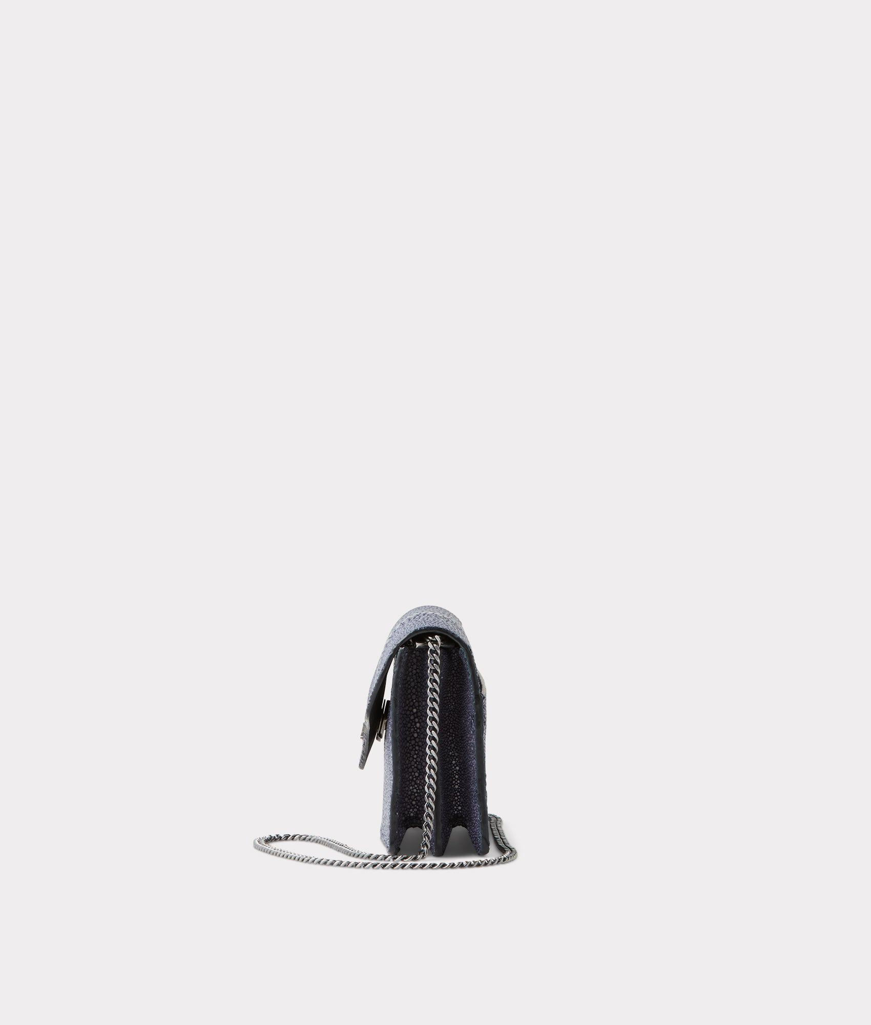 Donna Exotic Long Wallet On A Chain :: Navy - Image 8
