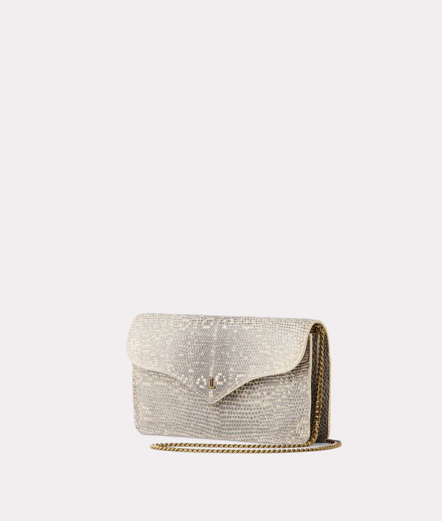 Katherine Exotic Long Wallet On A Chain :: Grey - Image 3