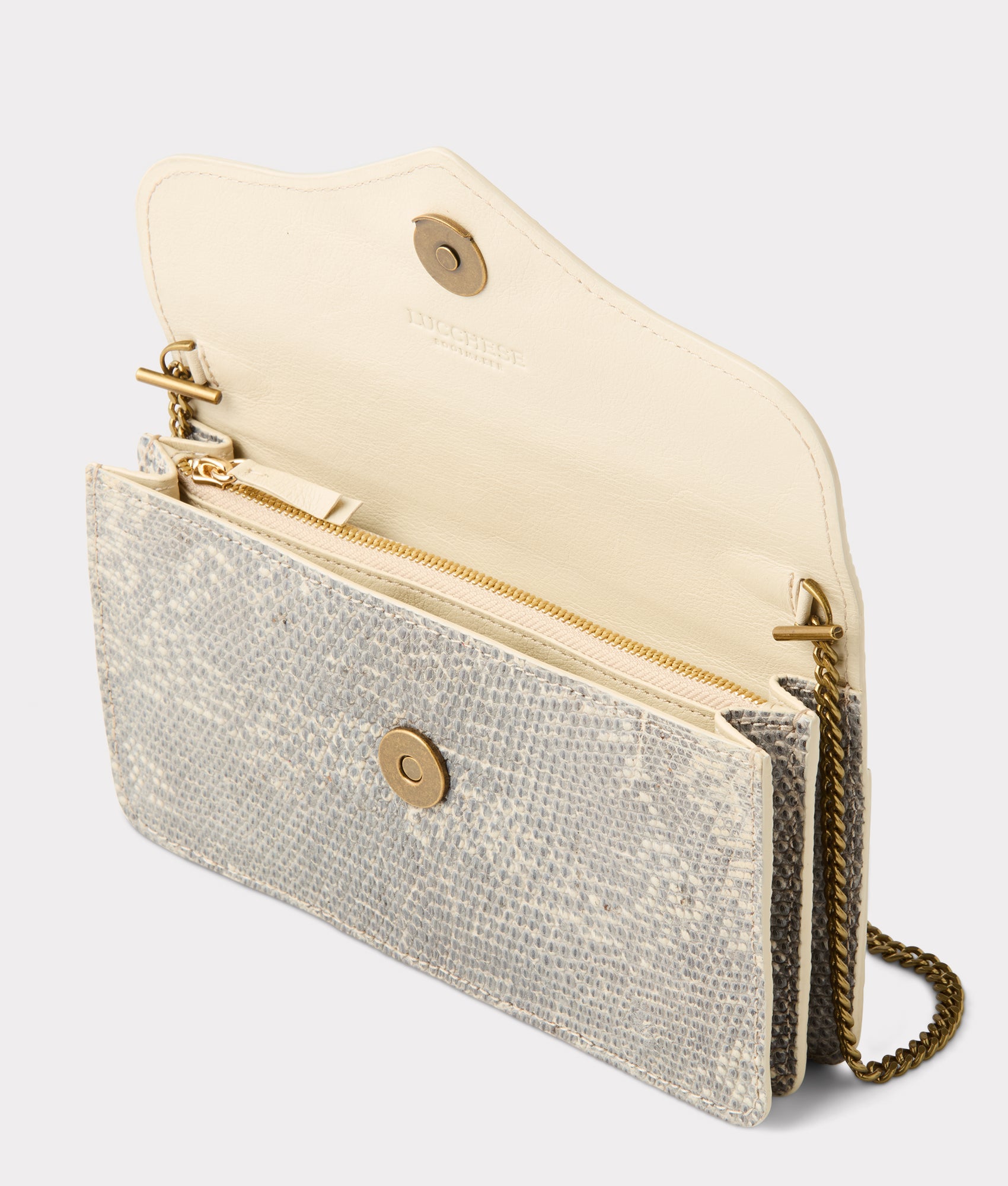 Katherine Exotic Long Wallet On A Chain :: Grey - Image 6