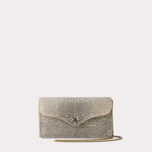 Katherine Exotic Long Wallet On A Chain :: Grey