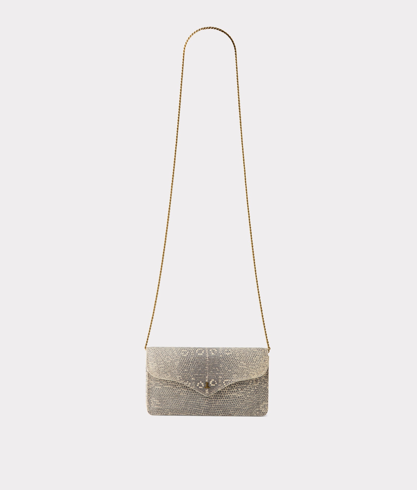 Katherine Exotic Long Wallet On A Chain :: Grey - Image 2