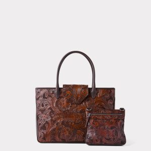 Intagliare Travel Tote :: Cognac