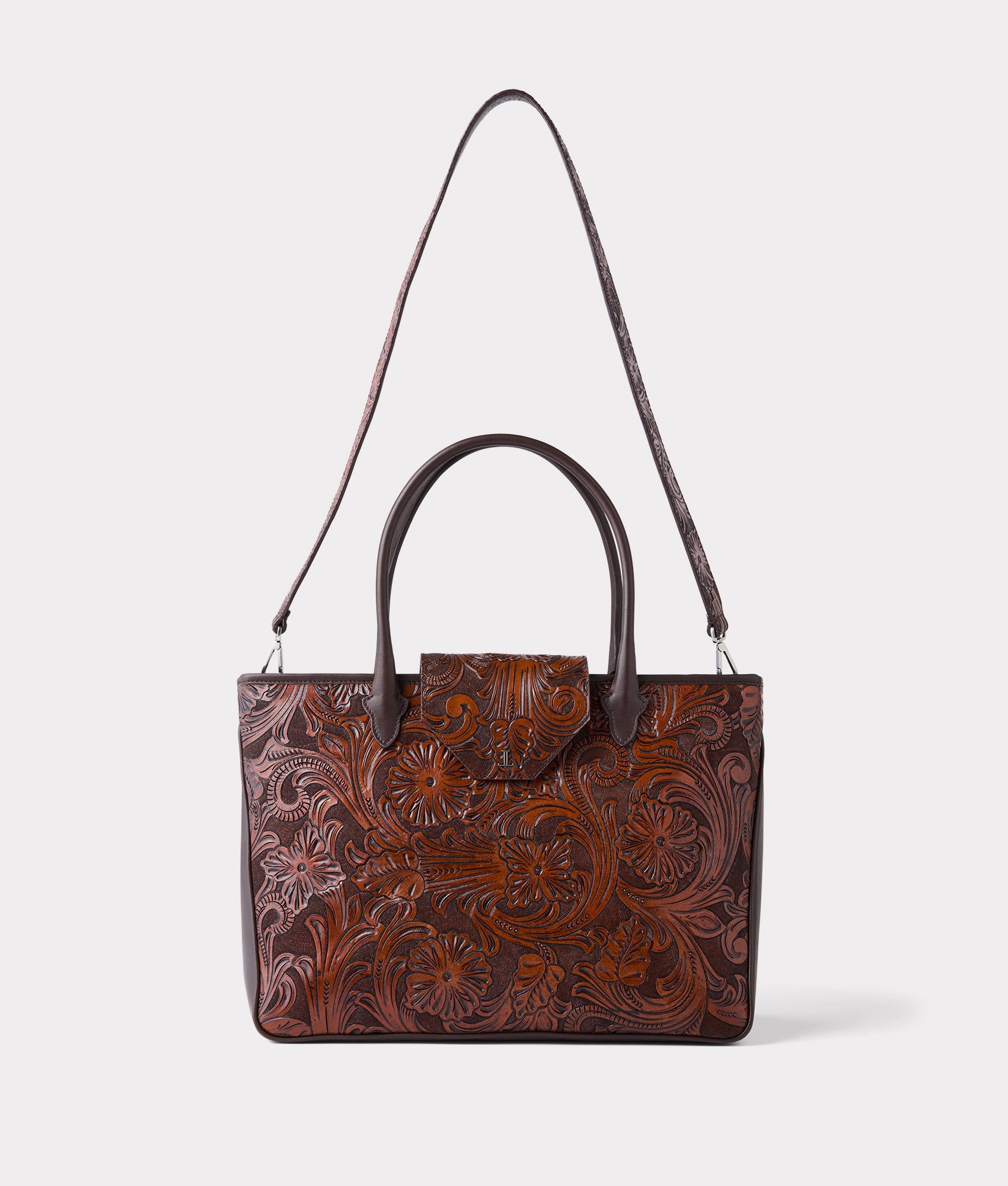 Intagliare Travel Tote :: Cognac - Image 5