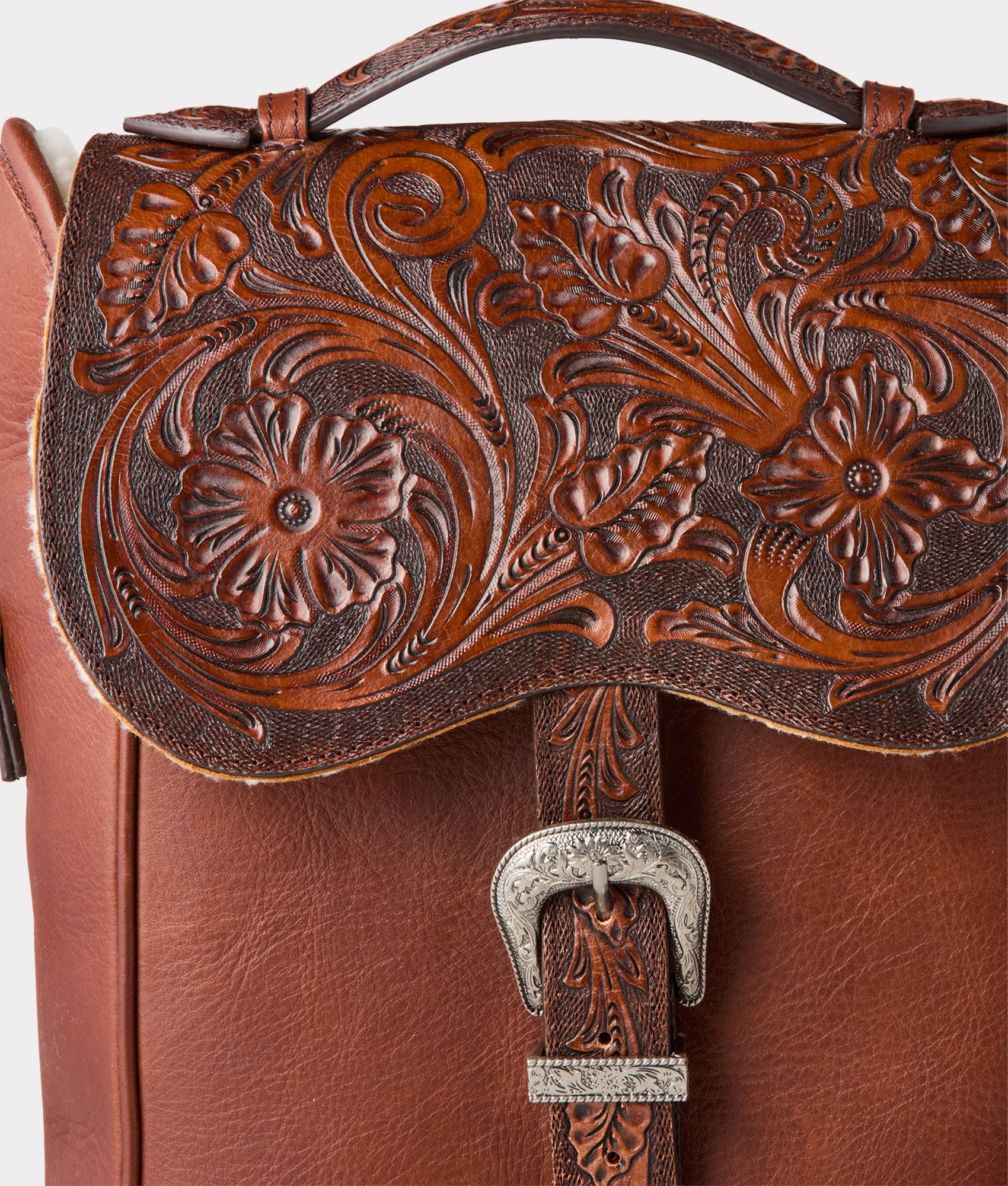 Lucchese x Chappellet Wine Bag :: Tobacco - Image 8
