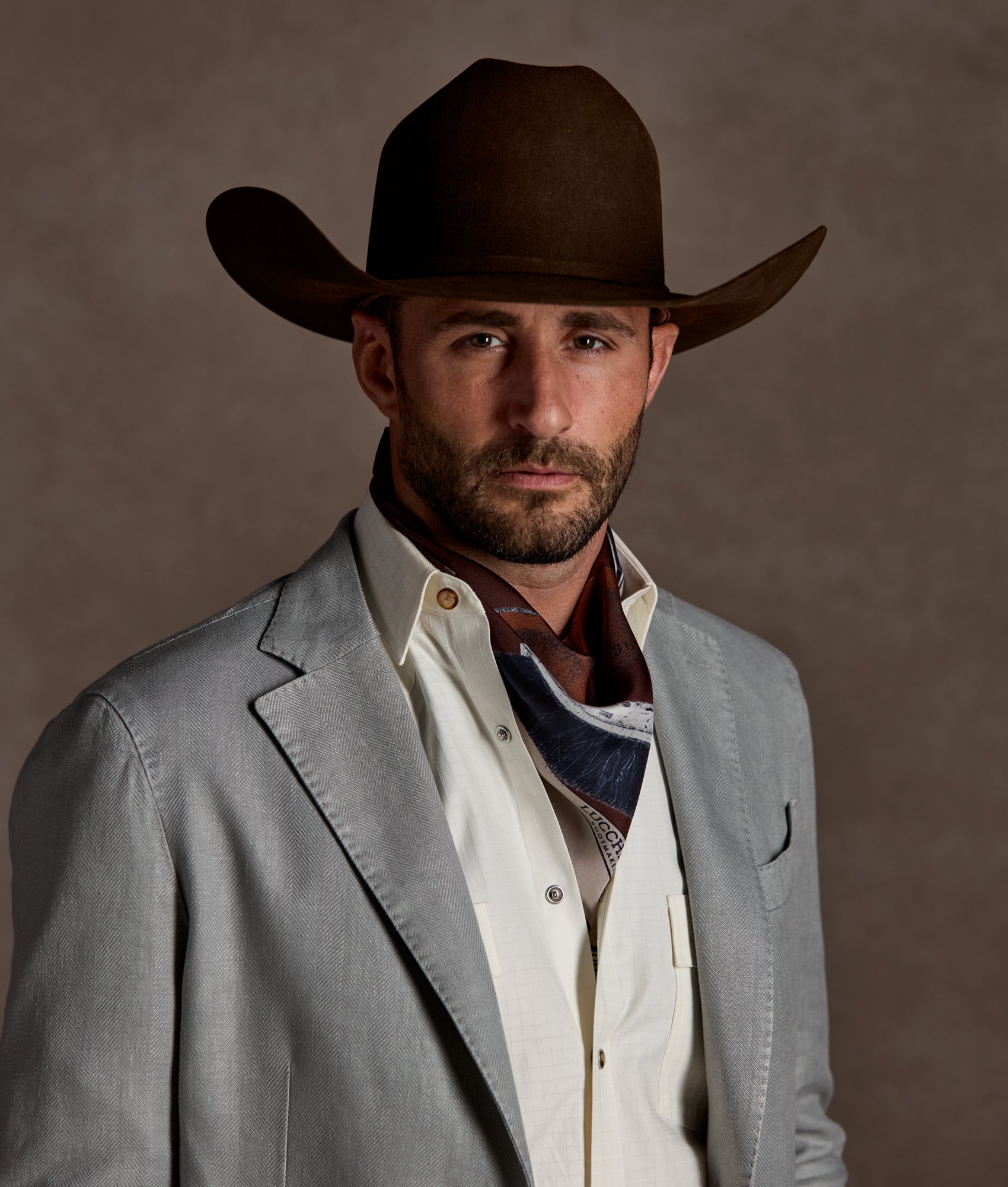 Herringbone Sport Coat - Modern Fit :: Grey - Image 3