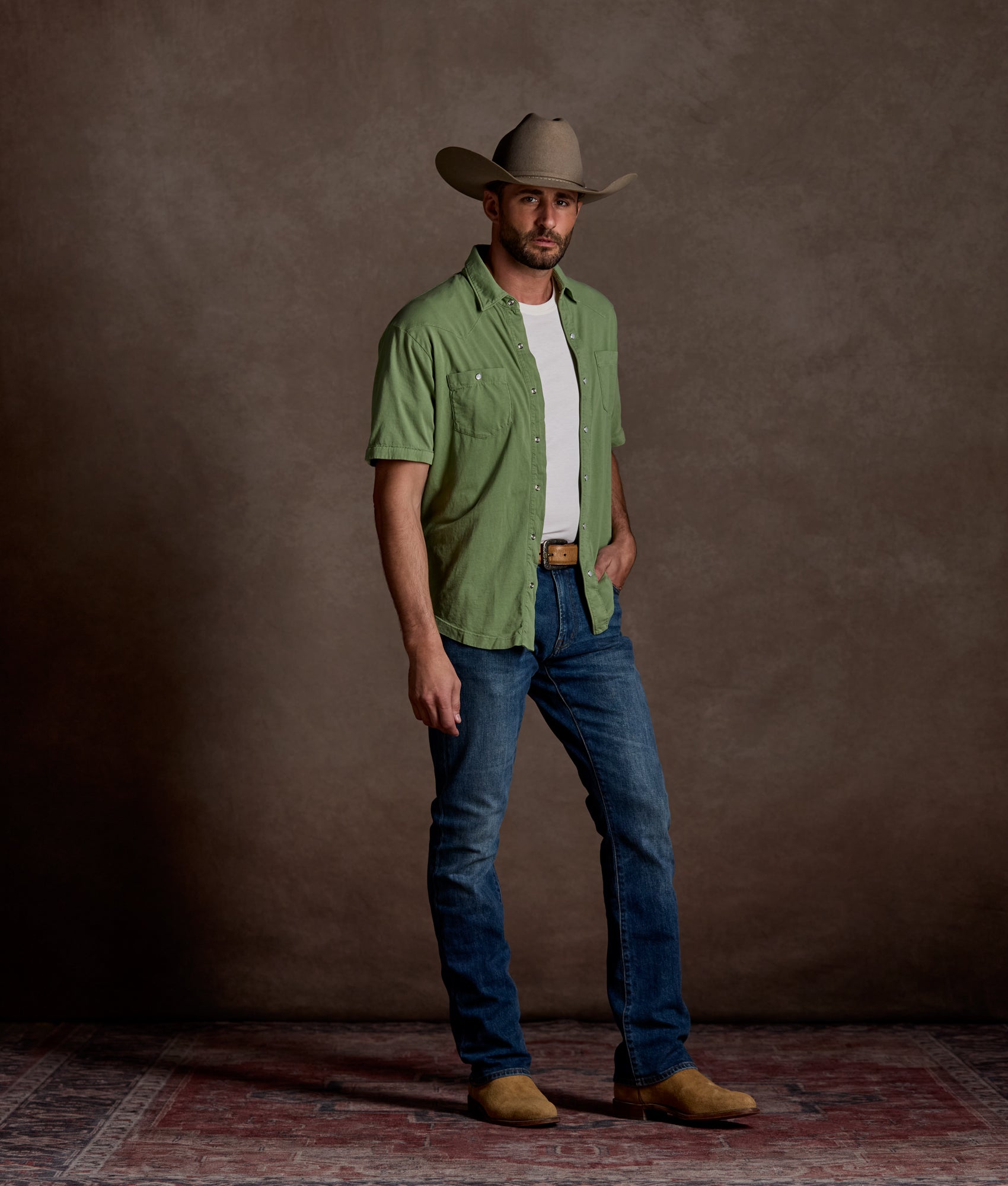 Cody Short Sleeve :: Sage - Image 2