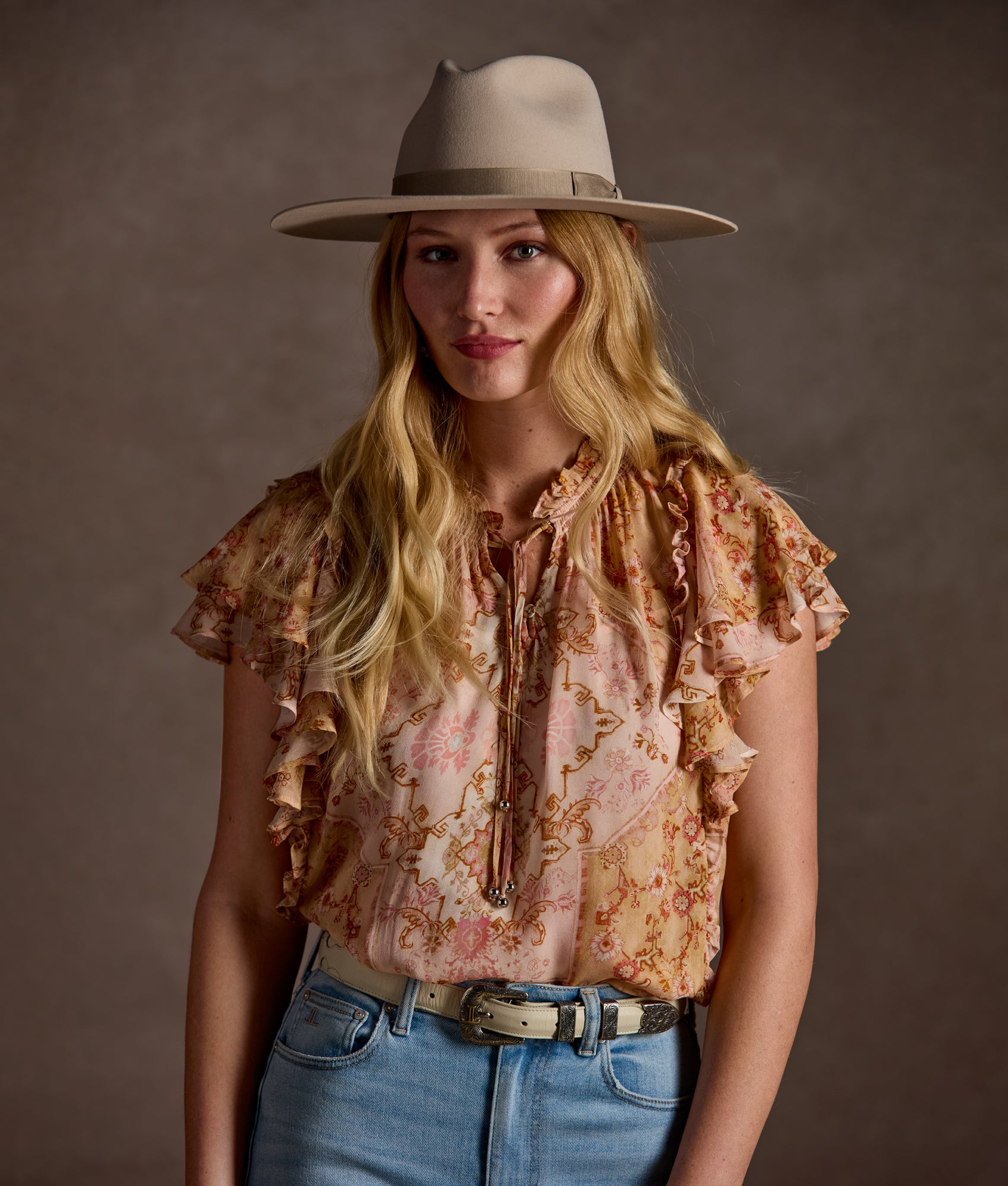 Marley Georgette Blouse :: Pastel - Image 6