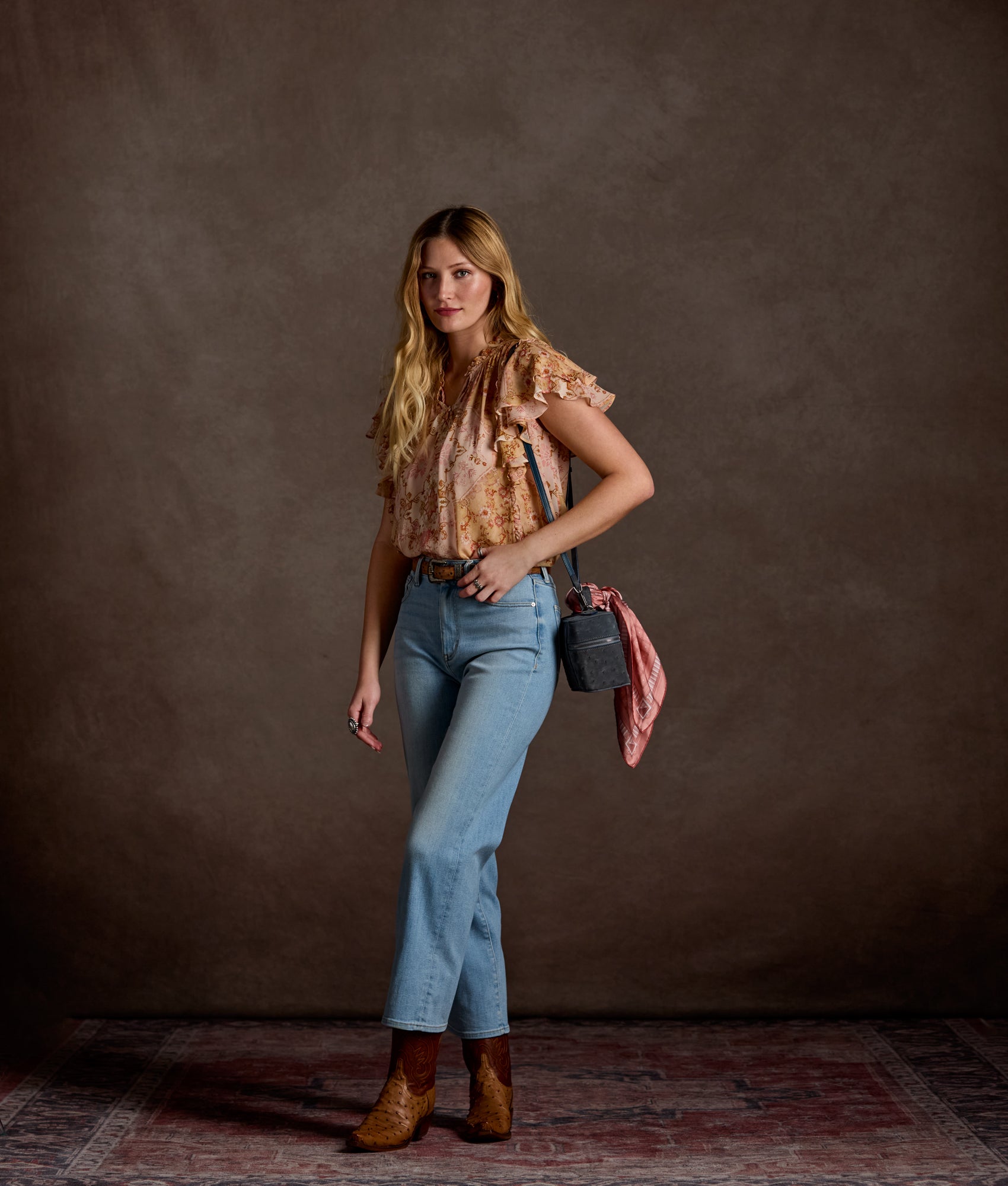 Marley Georgette Blouse :: Pastel - Image 2