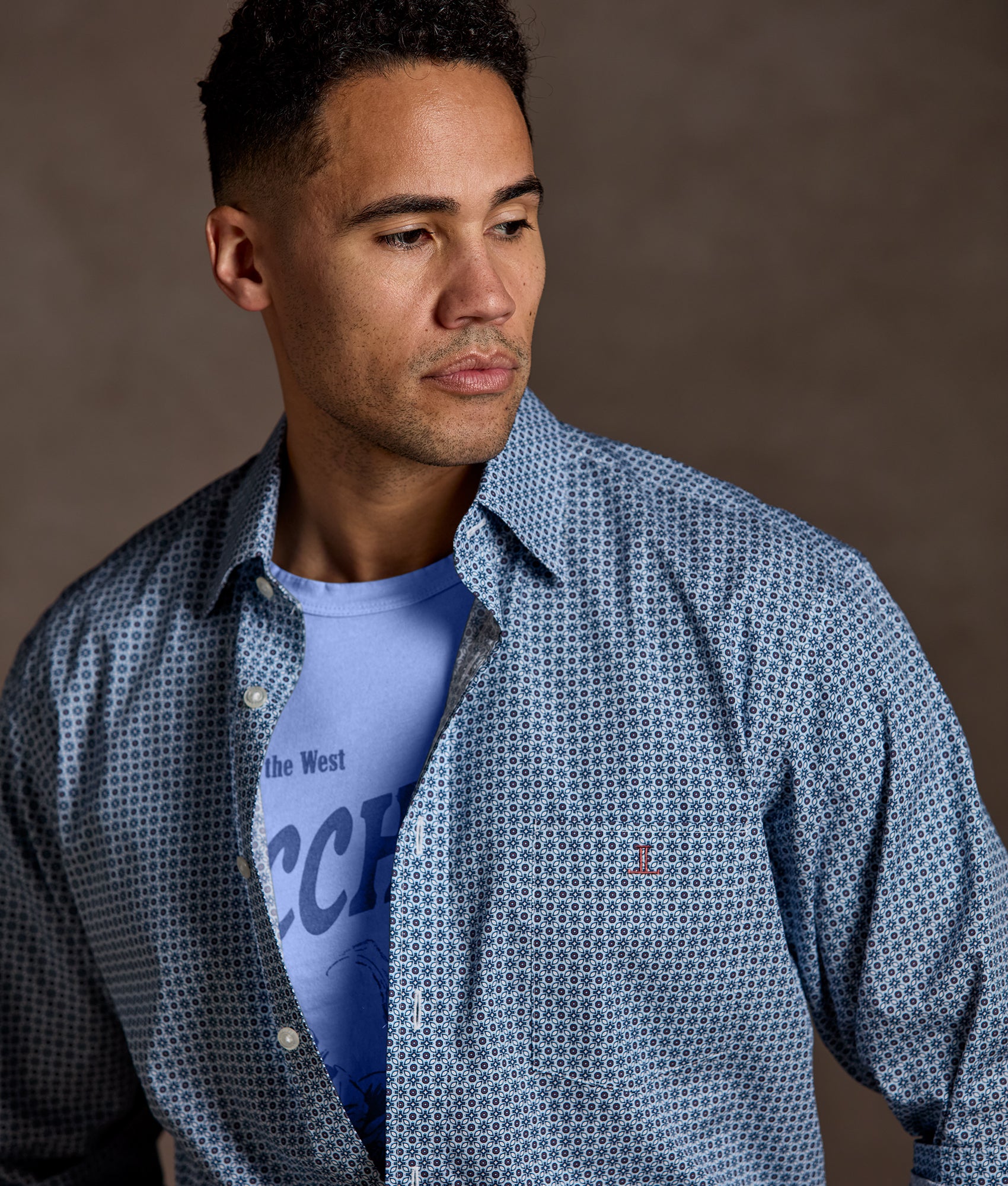 Spaghetti Western Tee :: Blue Jean - Image 2