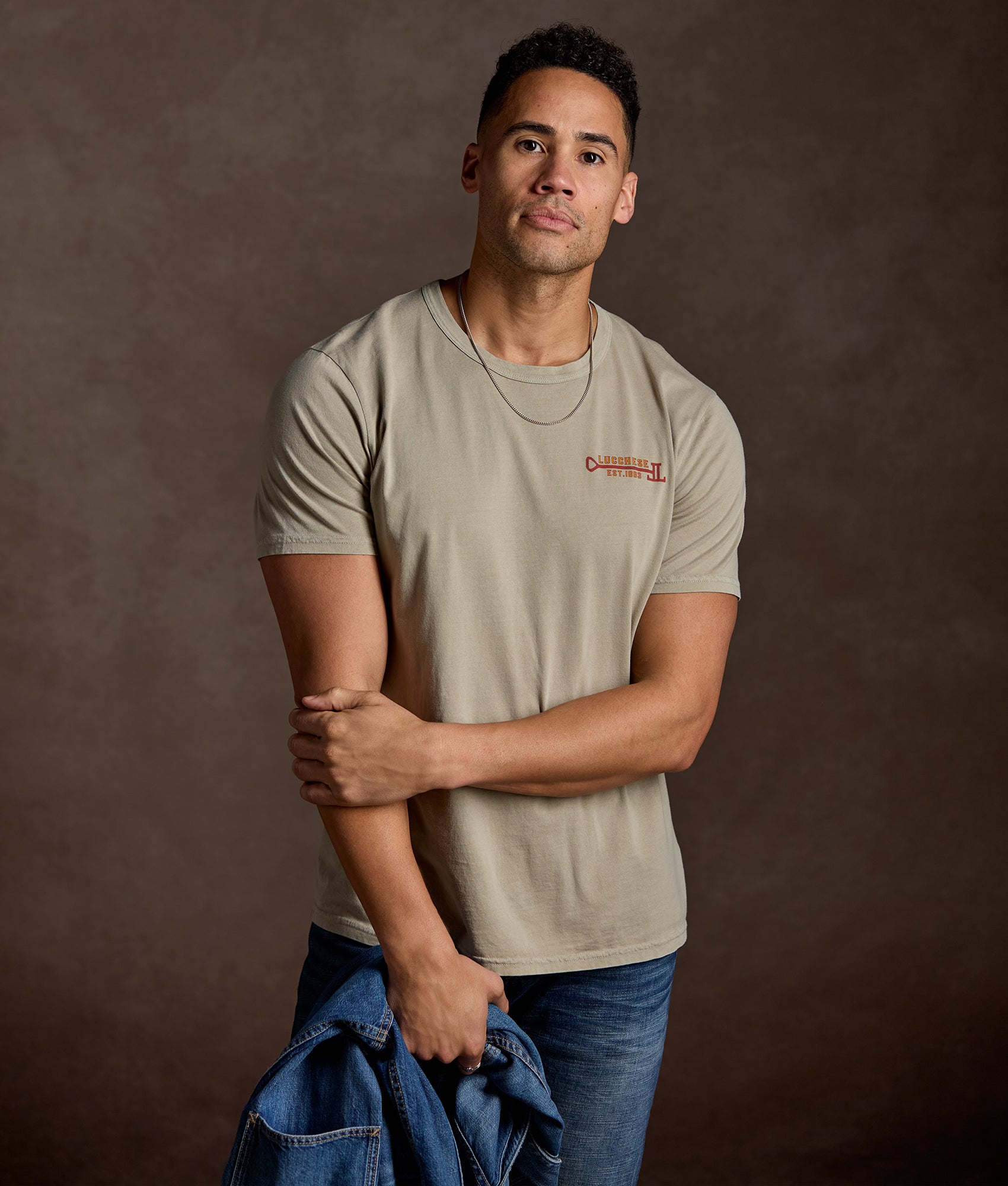 Longhorn Stamp Tee :: Sand - Image 2