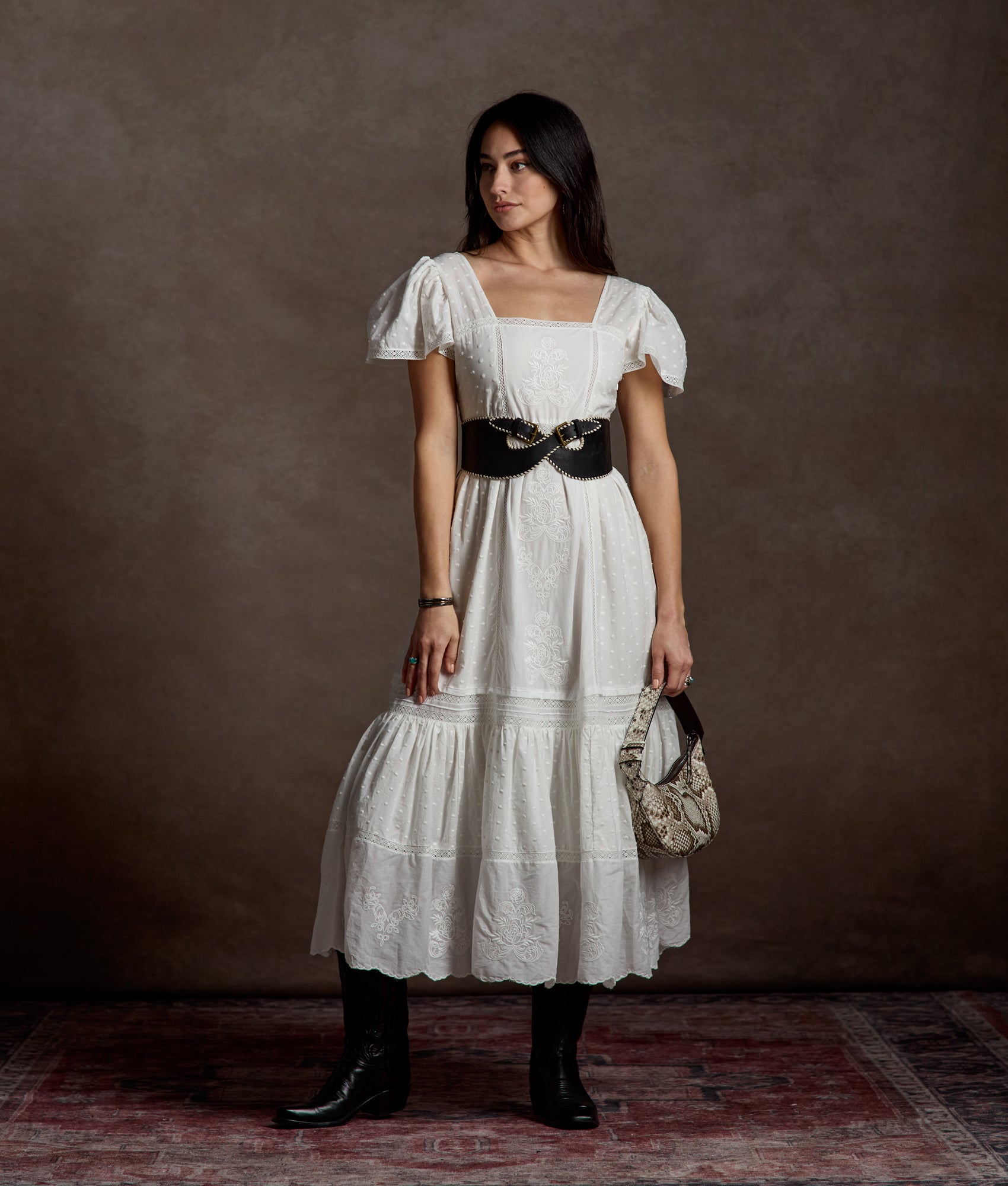 Helena Dress :: White - Image 2