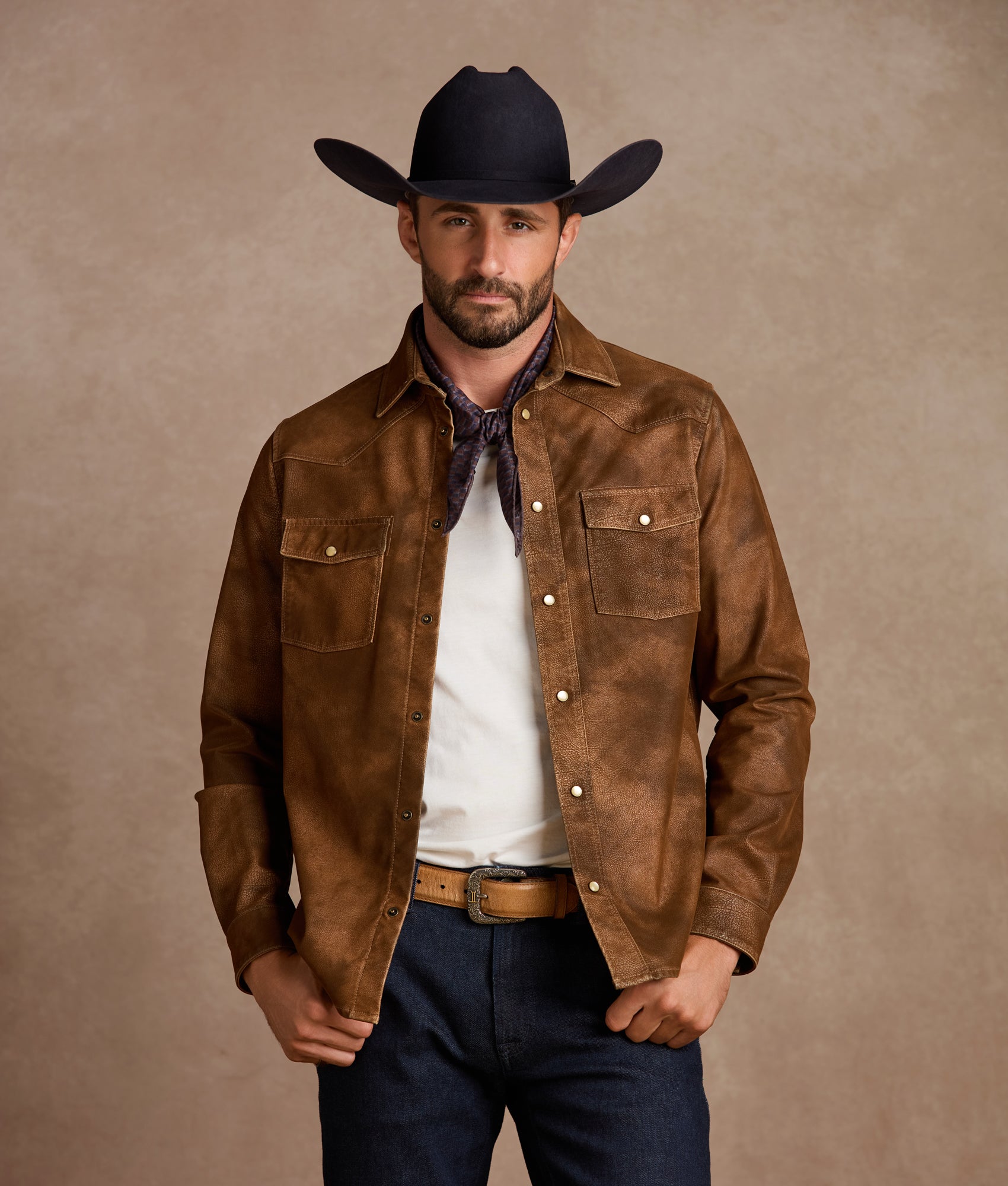 Tucker Roper Shirt :: Light Brown - Image 8