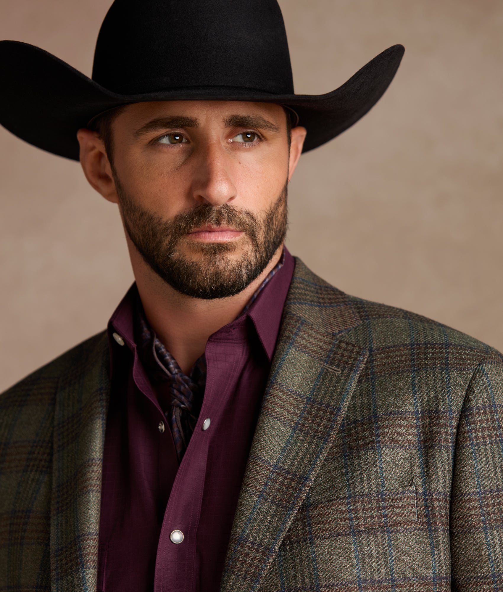 Lucchese Sport Coat :: Olive Green - Image 3