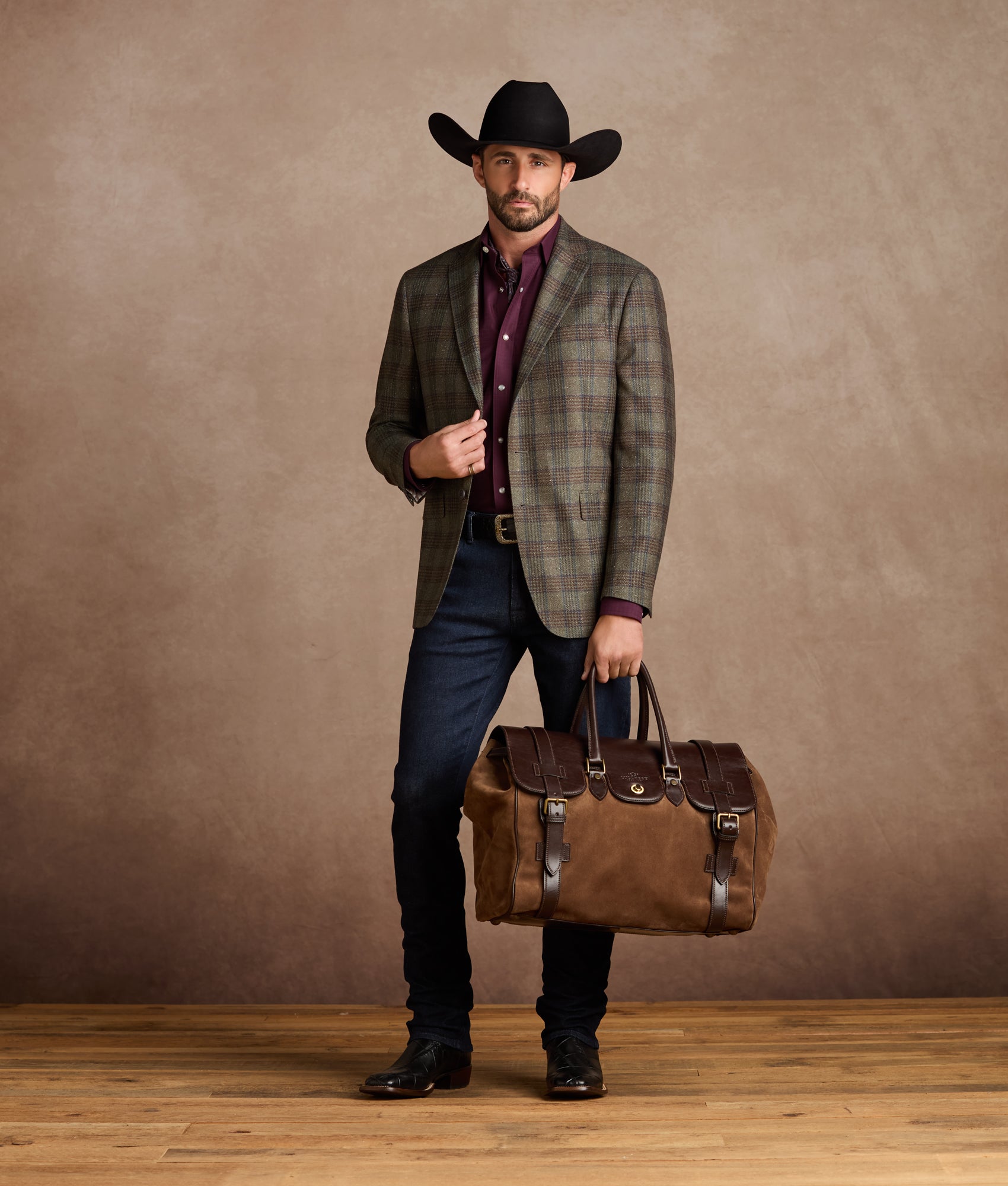 Lucchese Sport Coat :: Olive Green - Image 2
