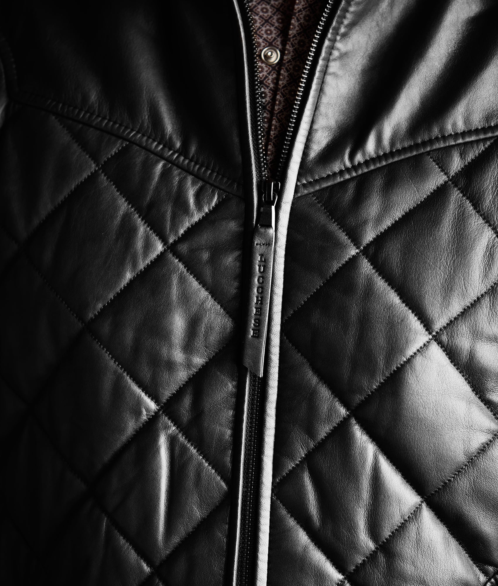 Mccoy Lamb Leather Puff Vest :: Black - Image 7