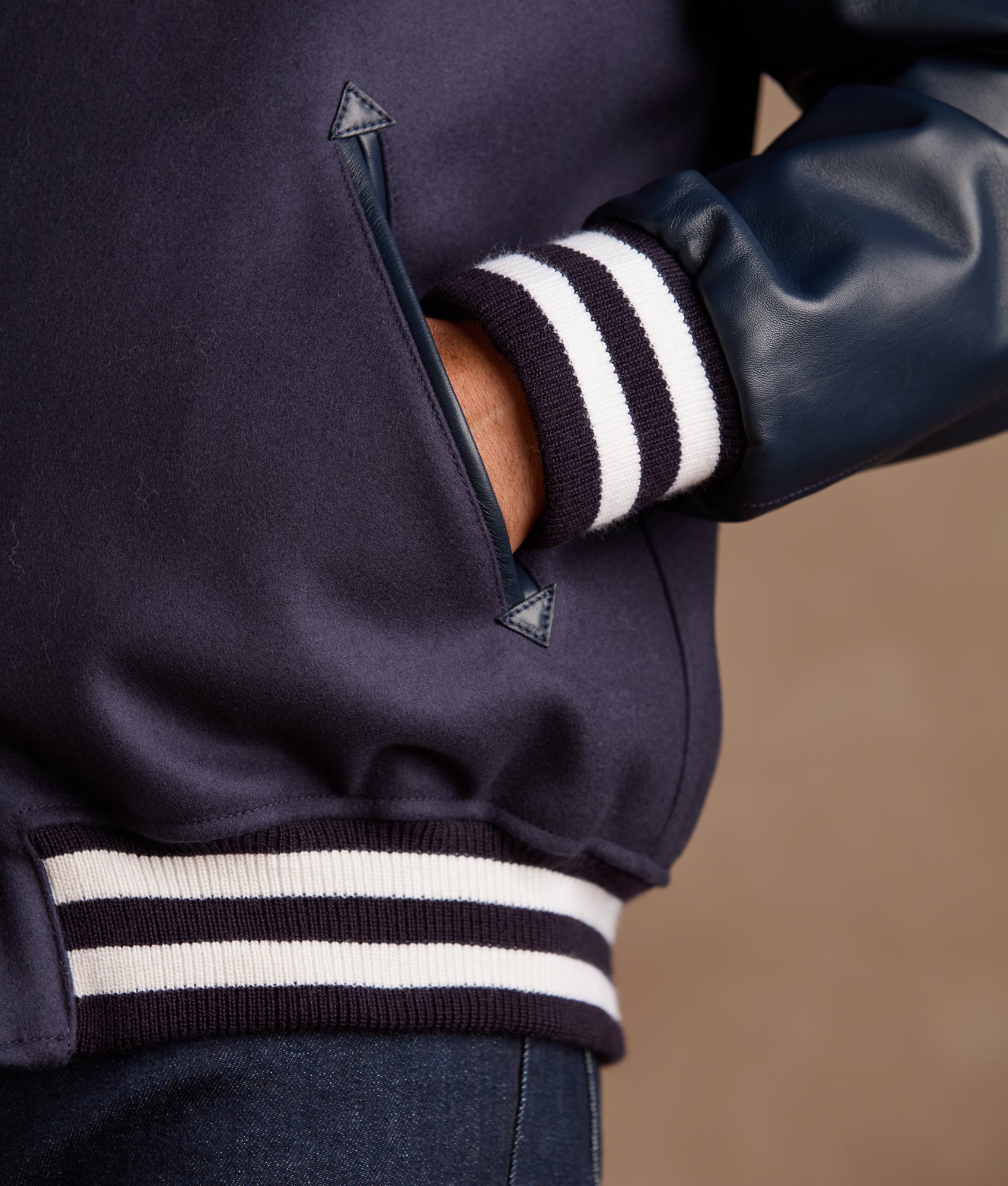 Lucchese x Dallas Cowboys Varsity Jacket :: Navy - Image 5