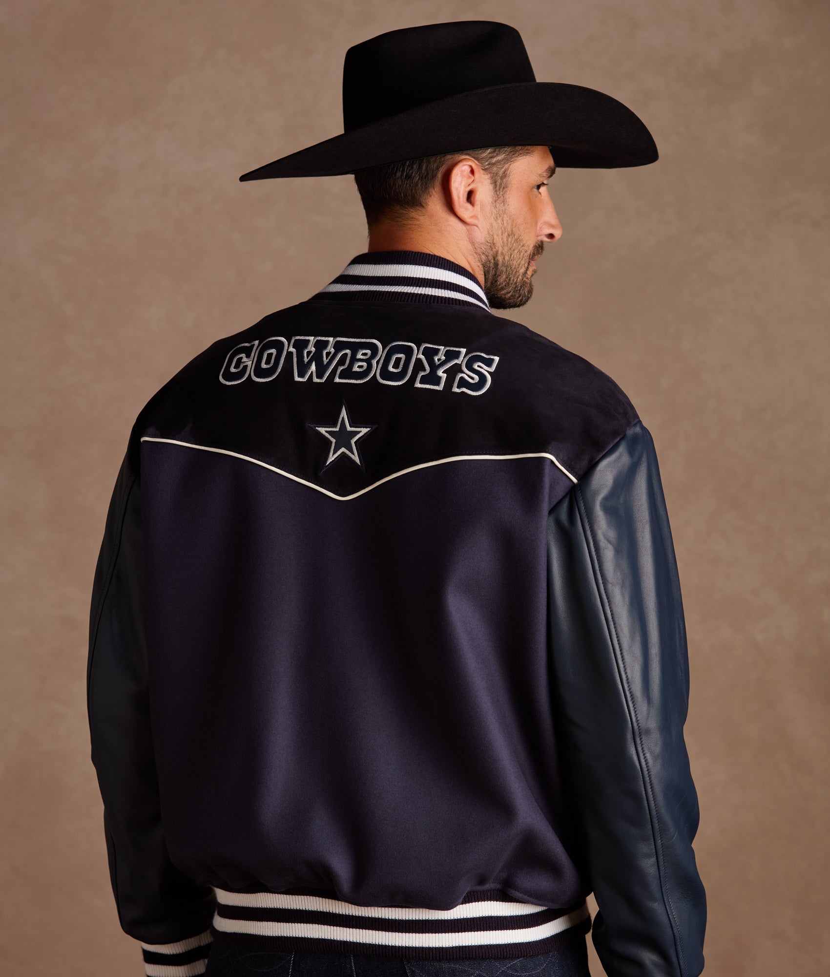 Lucchese x Dallas Cowboys Varsity Jacket :: Navy - Image 12