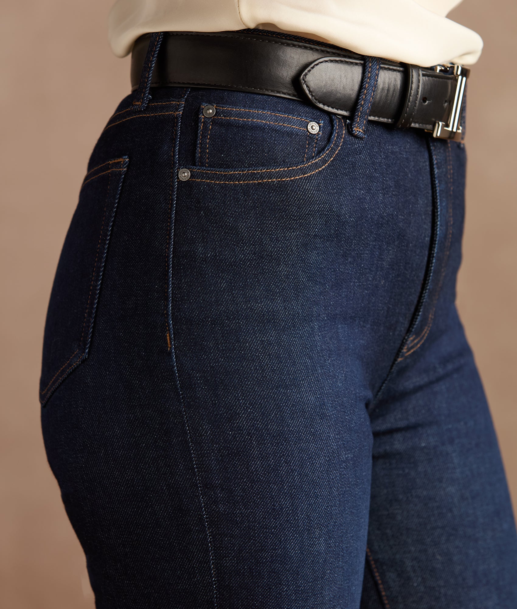 Liberty High-Rise Bootcut Jean :: Dark Denim - Image 10