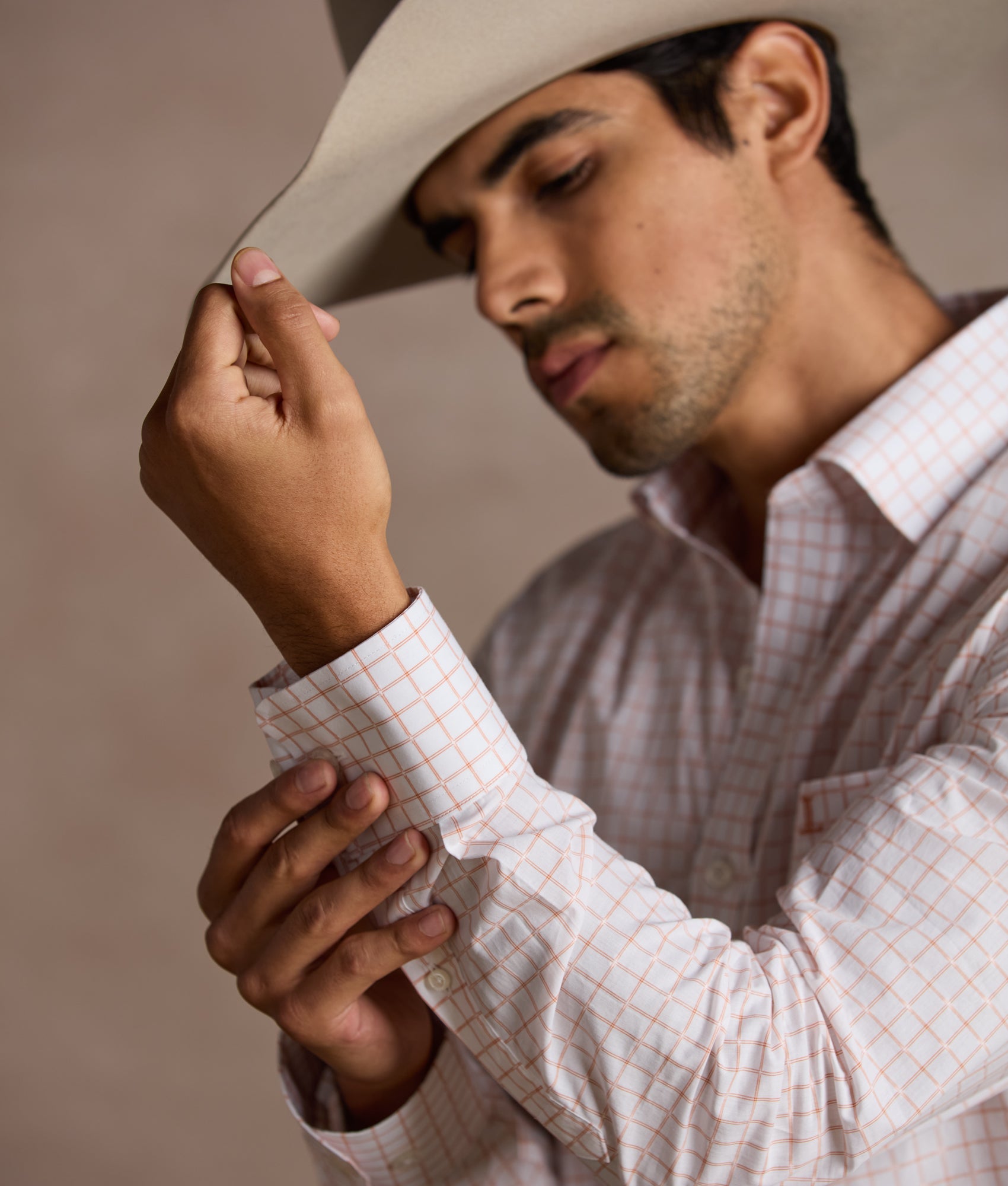 San Antonio Tailored Fit :: Burnt Orange/White - Image 8